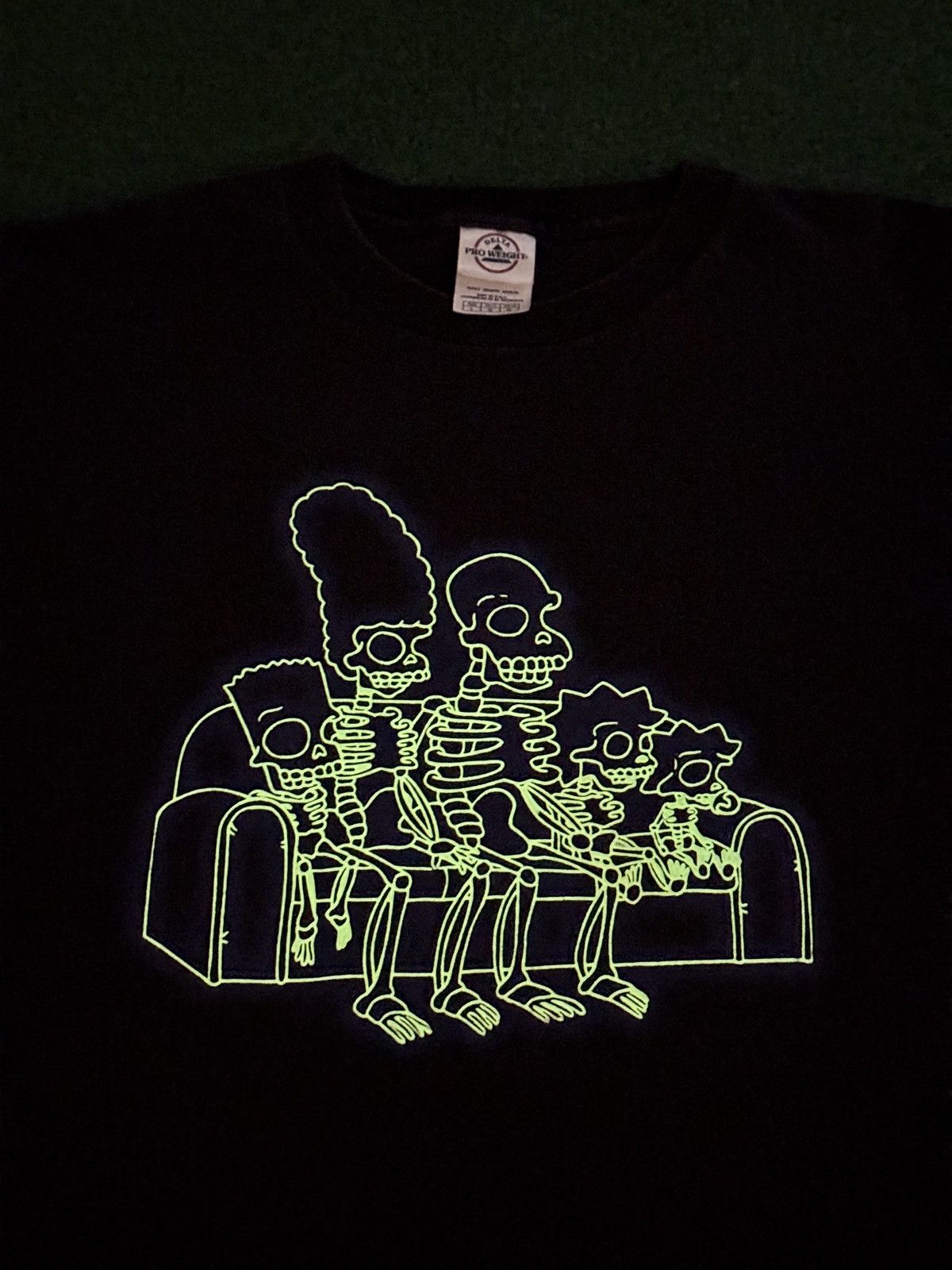 The Simpsons Simpsons T Shirt Skeleton Glow In The Dark 90s Y2K Shirt Size US L / EU 52-54 / 3 - 2 Thumbnail