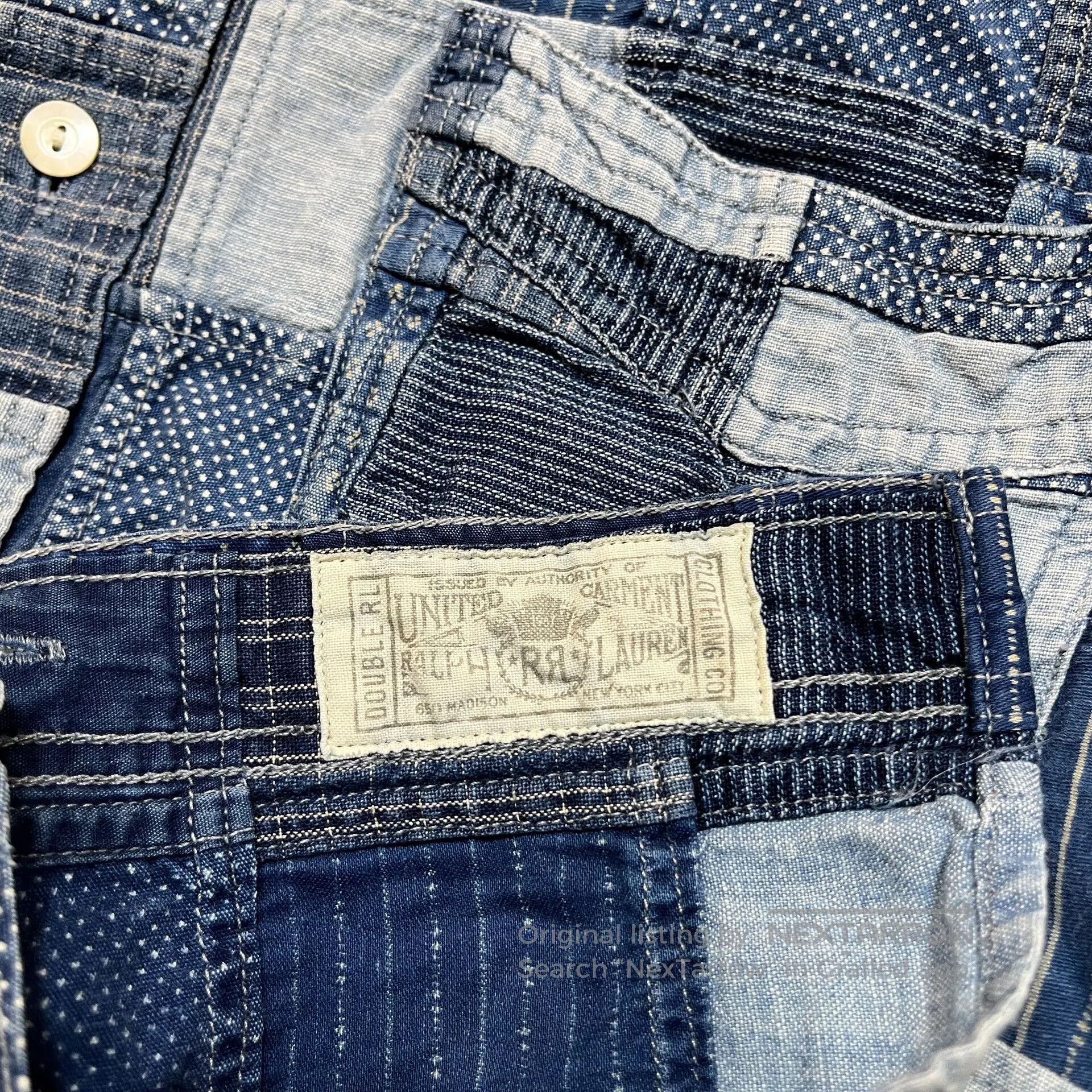 RRL Ralph Lauren patchwork short sleeve shirt by RRL. Size US S / EU 44-46 / 1 - 4 Thumbnail