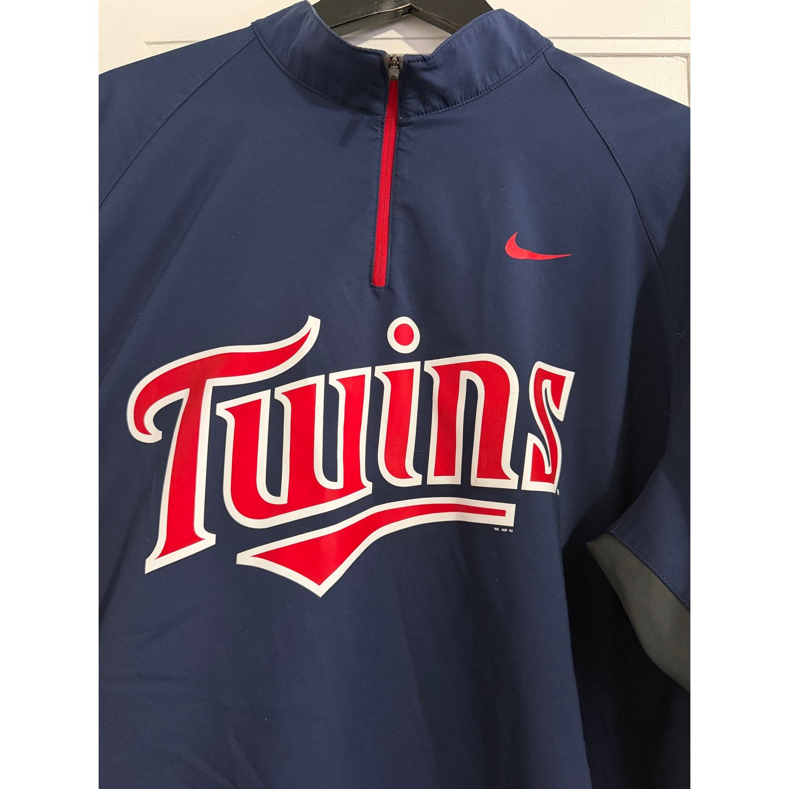 Nike Minnesota Twins Blue Nike 1/4-Zip Windbreaker Size XL Size US XL / EU 56 / 4 - 2 Thumbnail