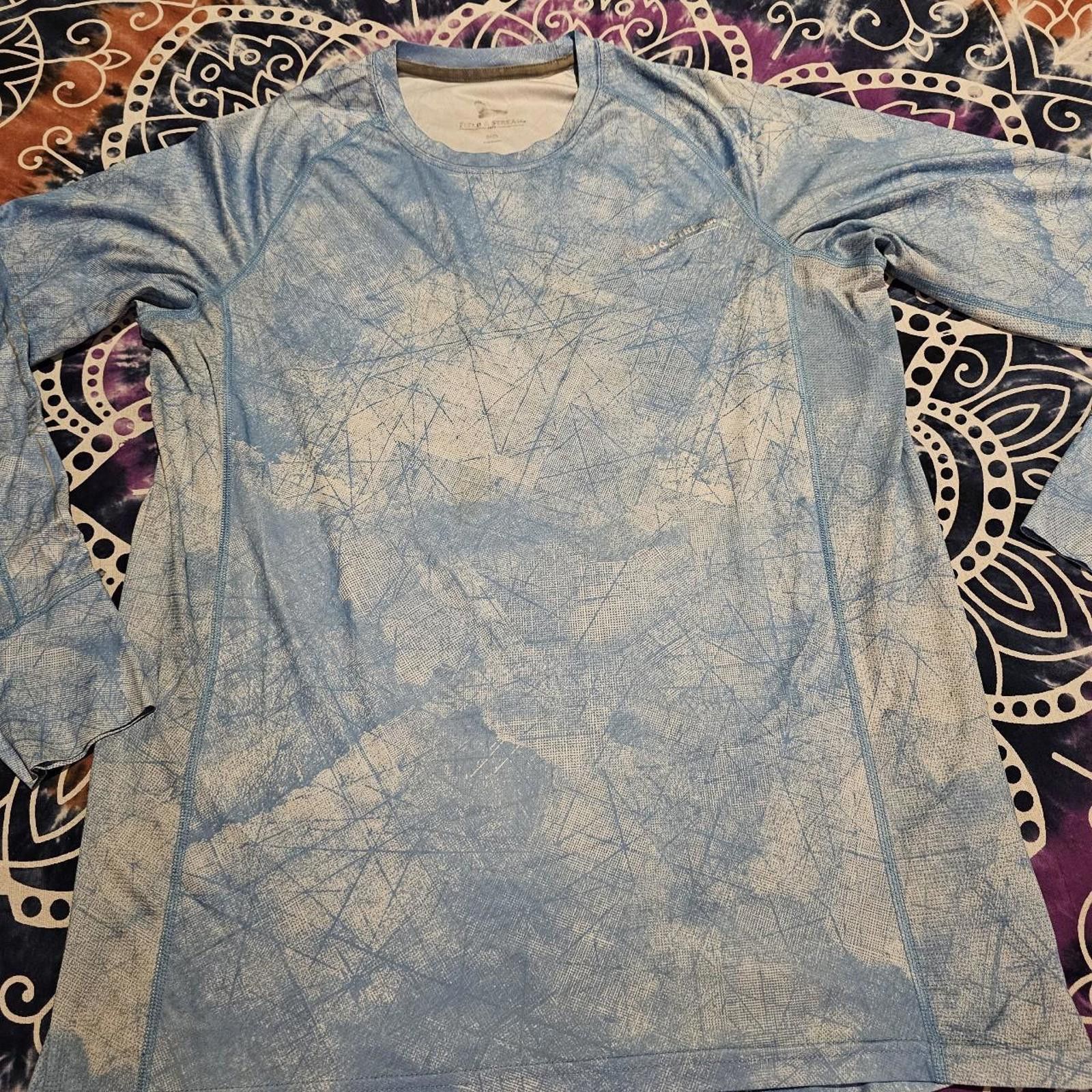 Designer Men's White and Blue Shirt by Field and Stream Size US M / EU 48-50 / 2 - 2 Thumbnail