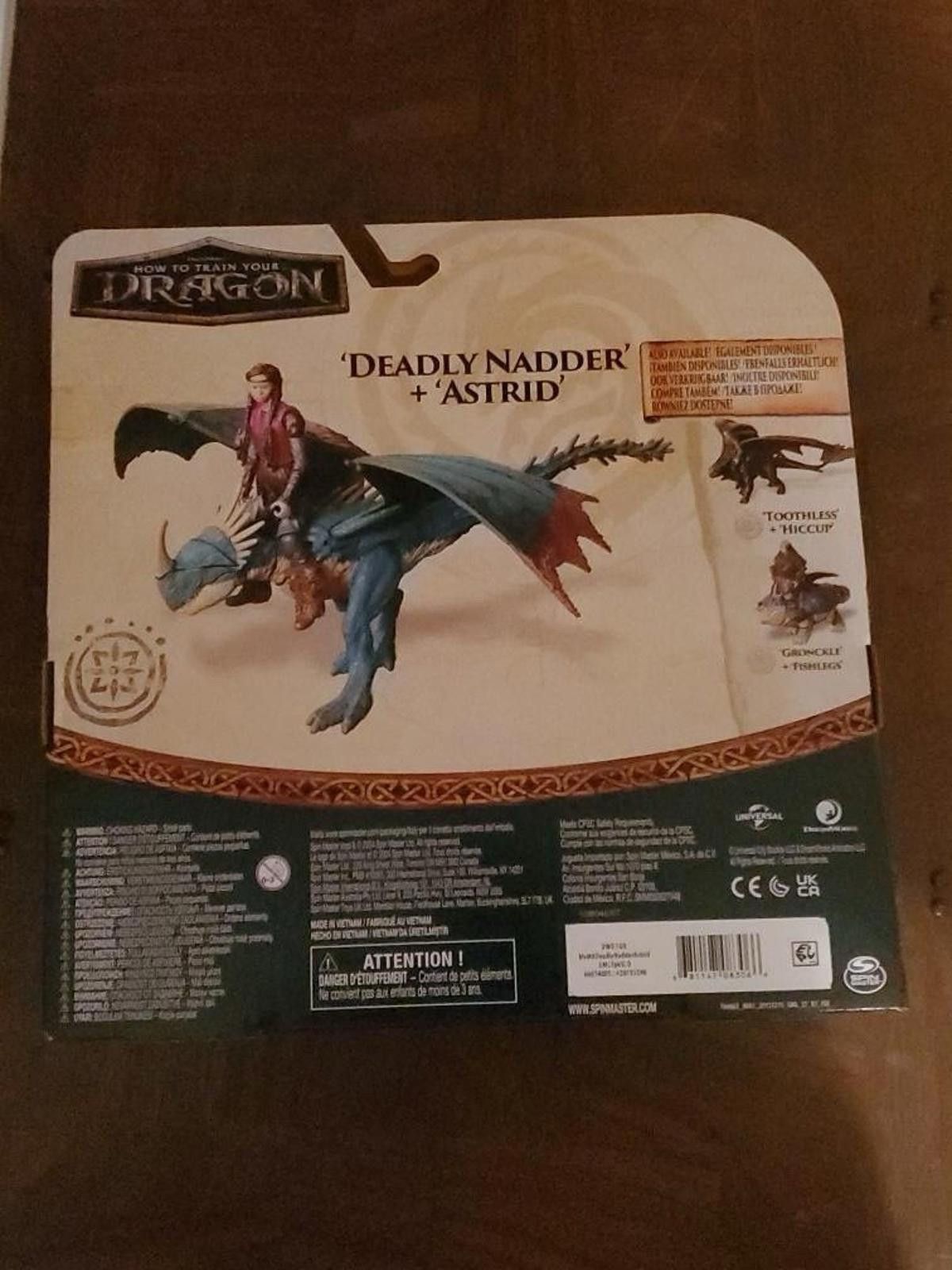 Other How To Train Your Dragon DEADLY NADDER & ASTRID Figure Set Size ONE SIZE - 3 Thumbnail