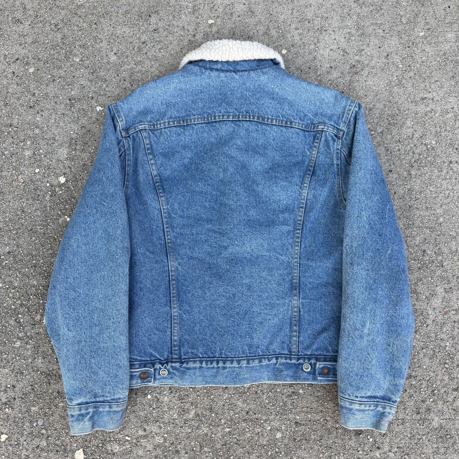 Levi's × Vintage Vintage 70s Levi’s Orange Tab Trucker Sherpa Denim Jacket Size US L / EU 52-54 / 3 - 4 Thumbnail