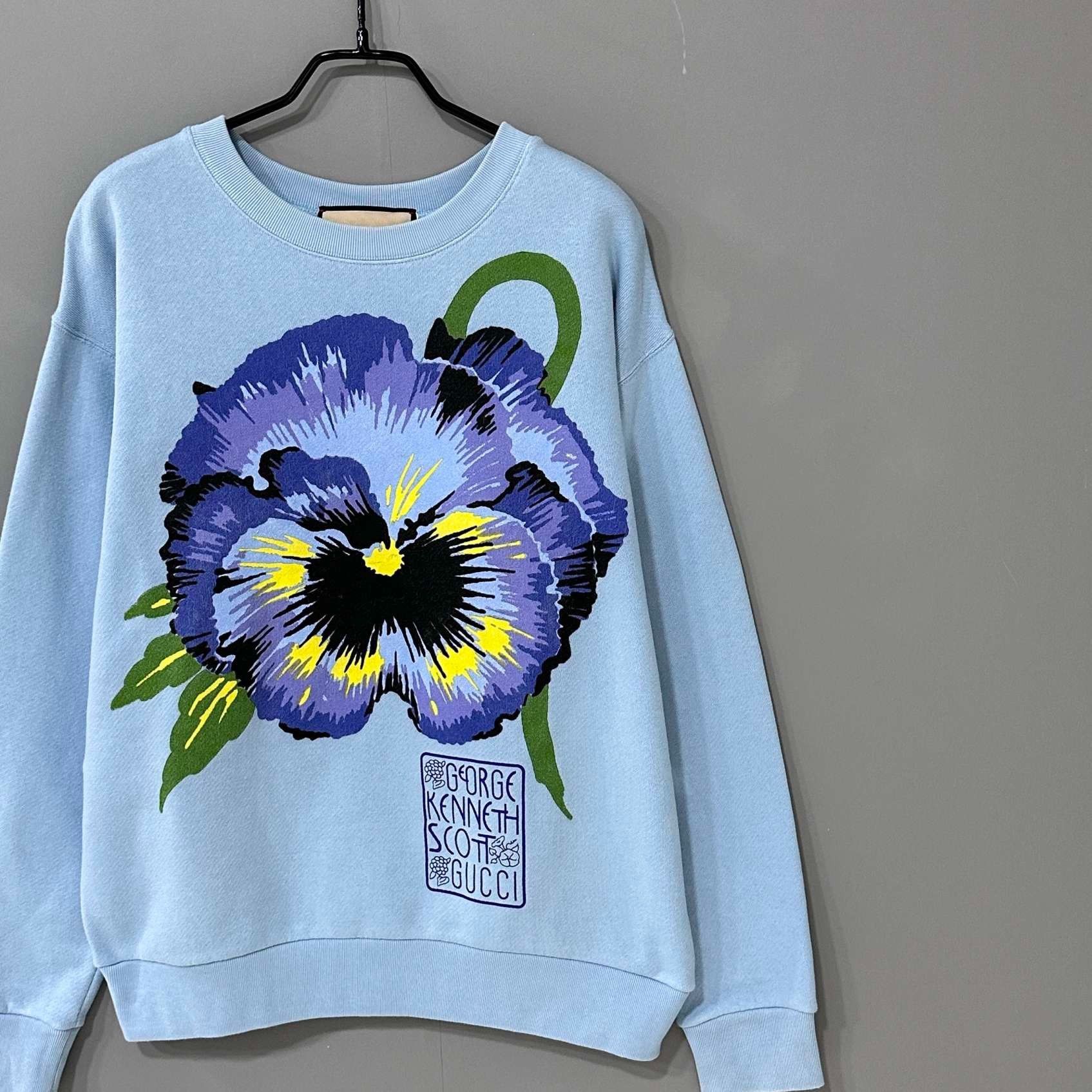 Gucci Gucci blue floral sweatshirt 2501-Nextarrow Size US XXS / EU 40 - 2 Thumbnail