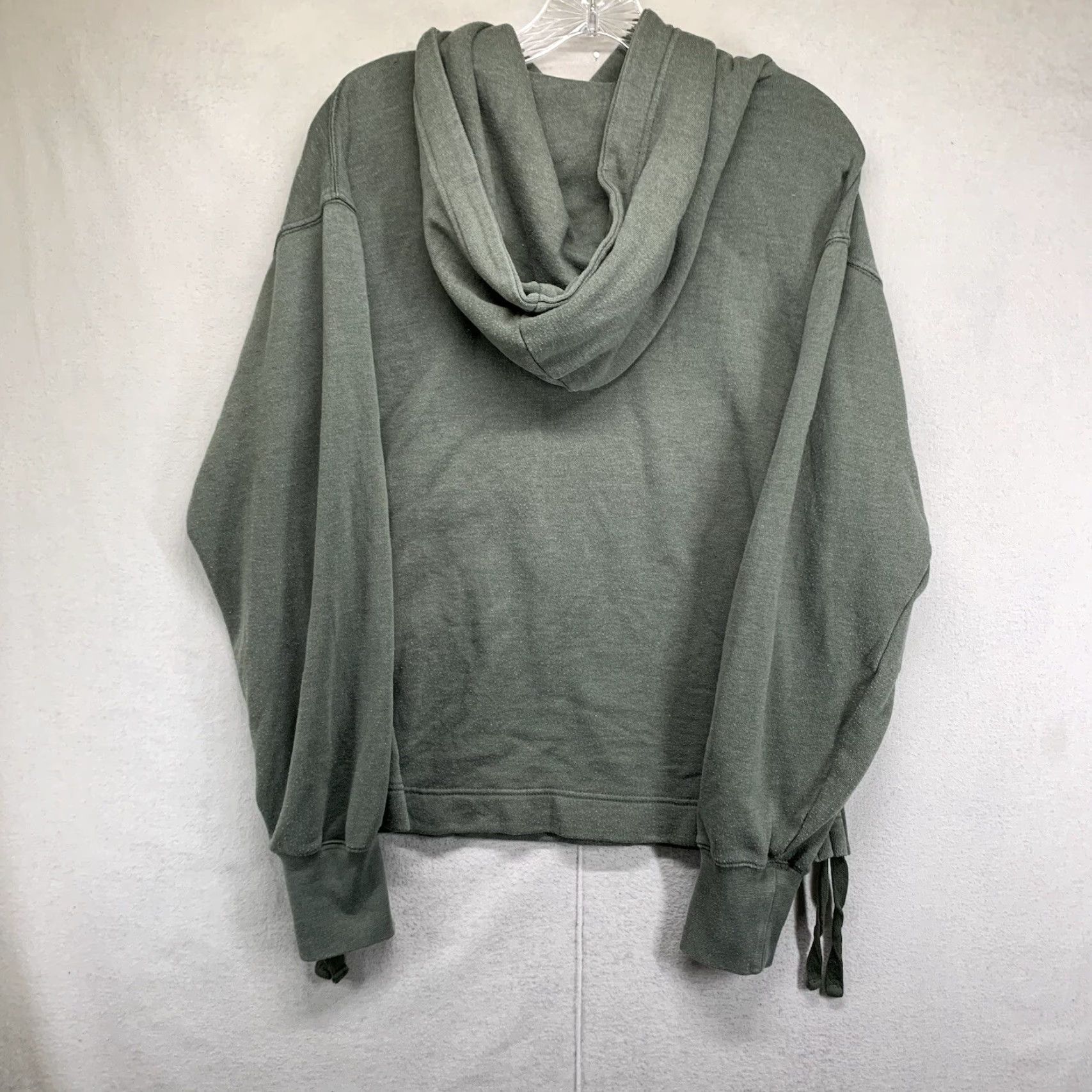 Vintage Aerie Hoodie Olive Green Sweatshirt Size Small Side Ties Size S / US 4 / IT 40 - 2 Thumbnail