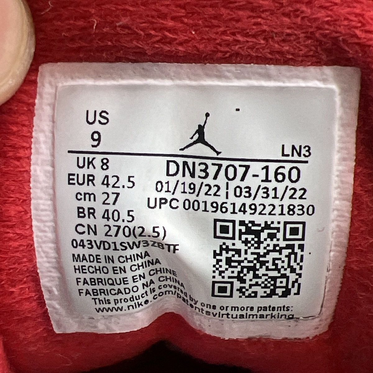 Jordan Brand Air Jordan 3 Fire Red Size US 9 / EU 42 - 9 Thumbnail