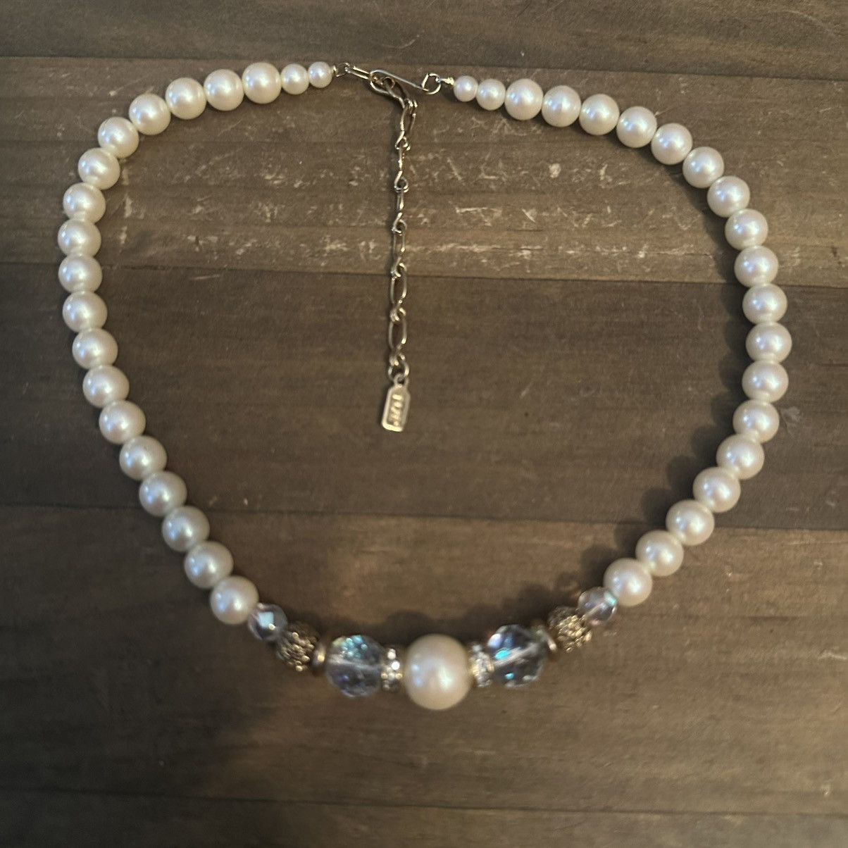 Other × Vintage Vintage 1928 pearl and aurora borealis necklace Size ONE SIZE - 2 Thumbnail