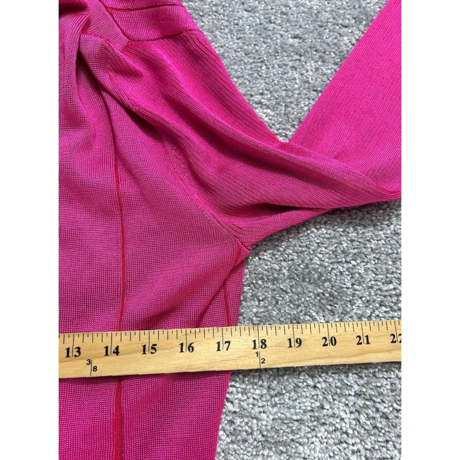 St. John St John Cardigan Sweater Womens Small Pink Striped Tight Knit Open Front Size S / US 4 / IT 40 - 7 Thumbnail