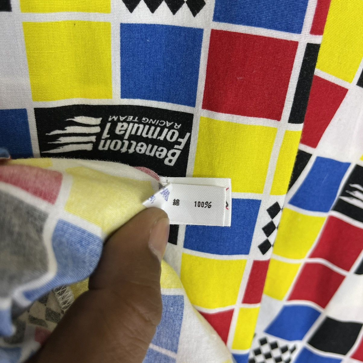 Benetton × United Colors Of Benetton Benetton Colorblock Shirt Size US L / EU 52-54 / 3 - 6 Thumbnail