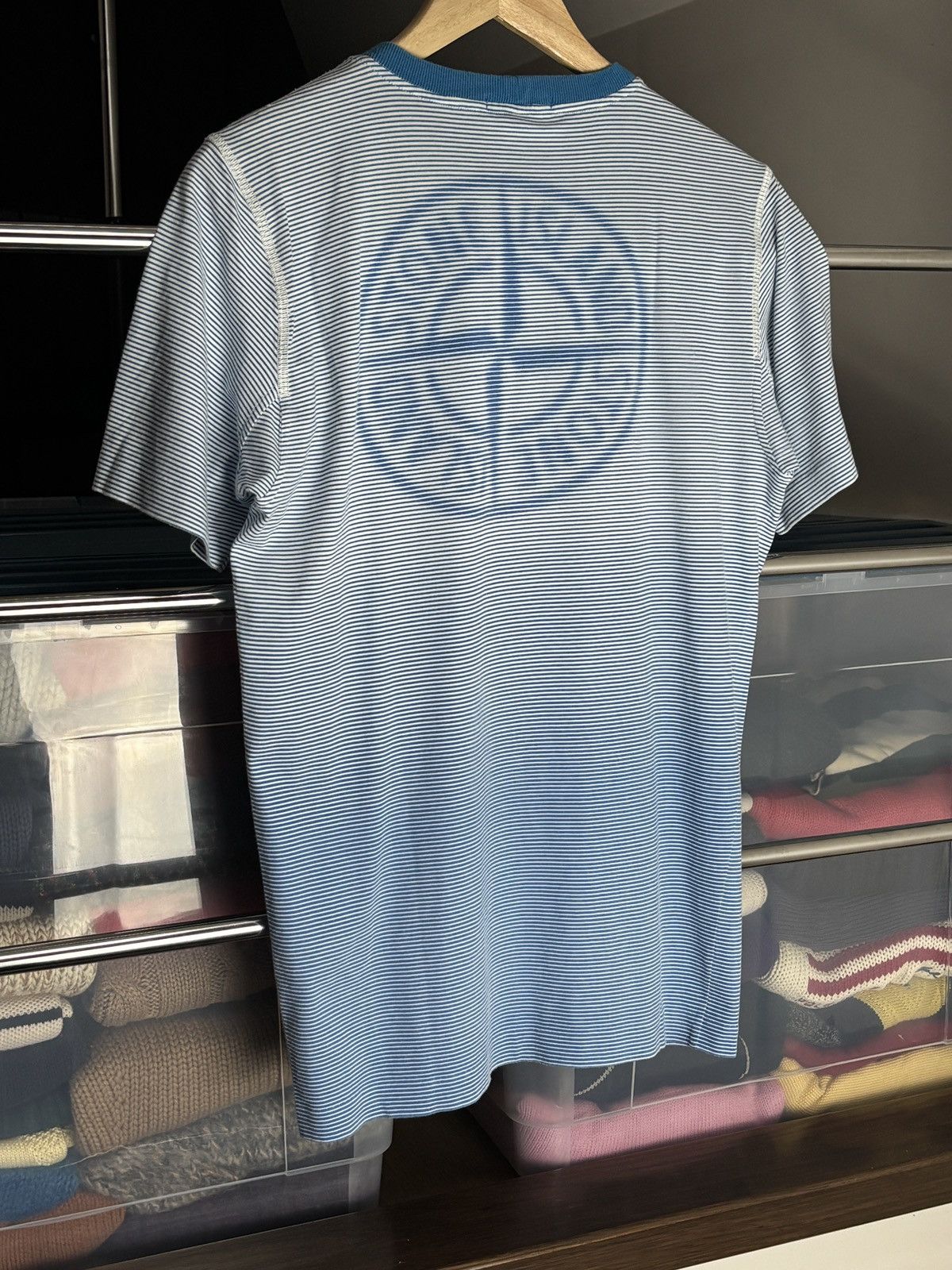 Stone Island Stone Island Junior Striped T-Shirt Size US XS / EU 42 / 0 - 6 Thumbnail