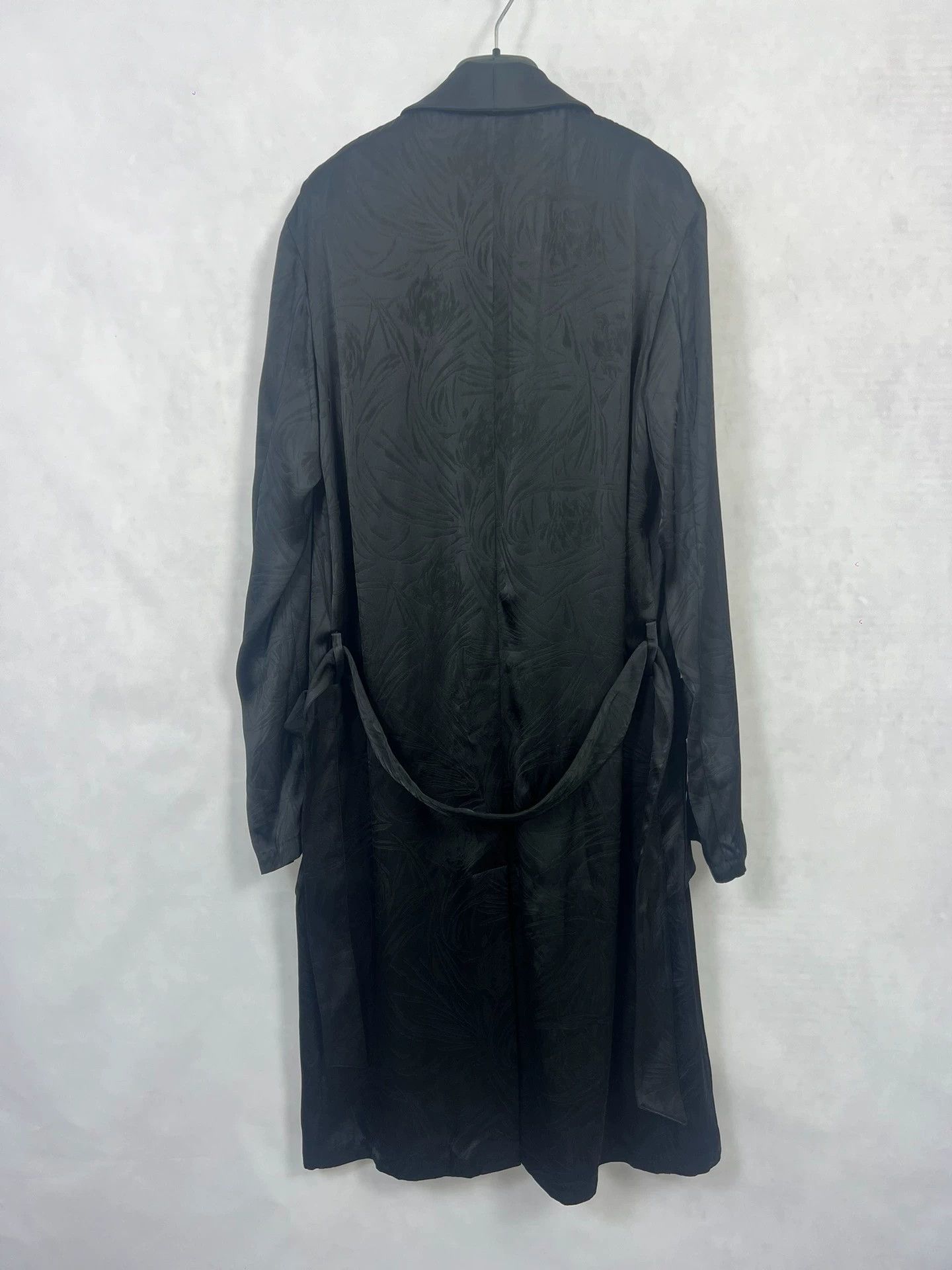 Saint Laurent Paris SLP18SS Black Samurai Hibiscus Shawl Collar Cardigan Size US S / EU 44-46 / 1 - 3 Thumbnail