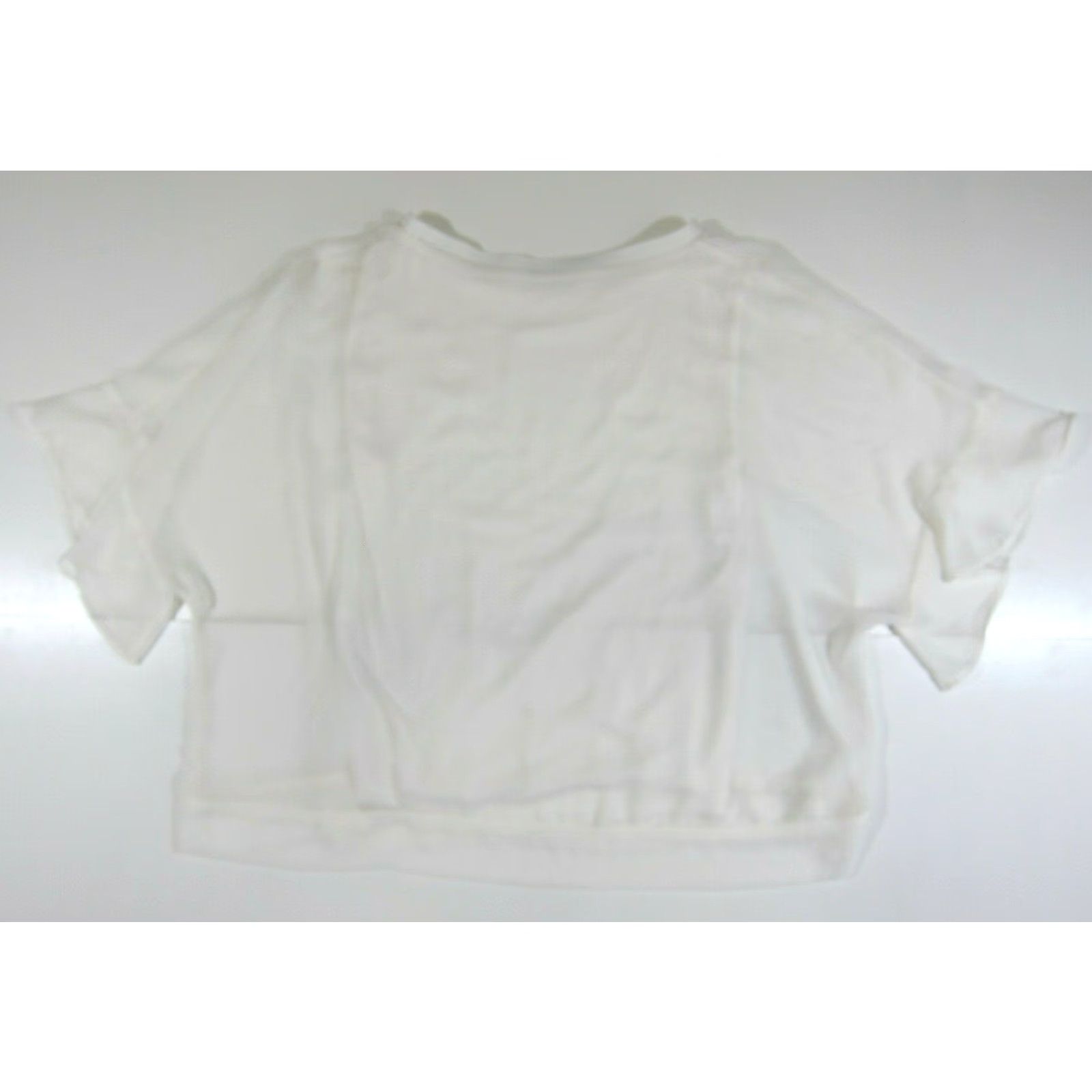 Zara Zara Ivory Rayon Sheer Lined High Neck Flare Sleeve Shirt Blouse Women Medium Size M / US 6-8 / IT 42-44 - 2 Thumbnail