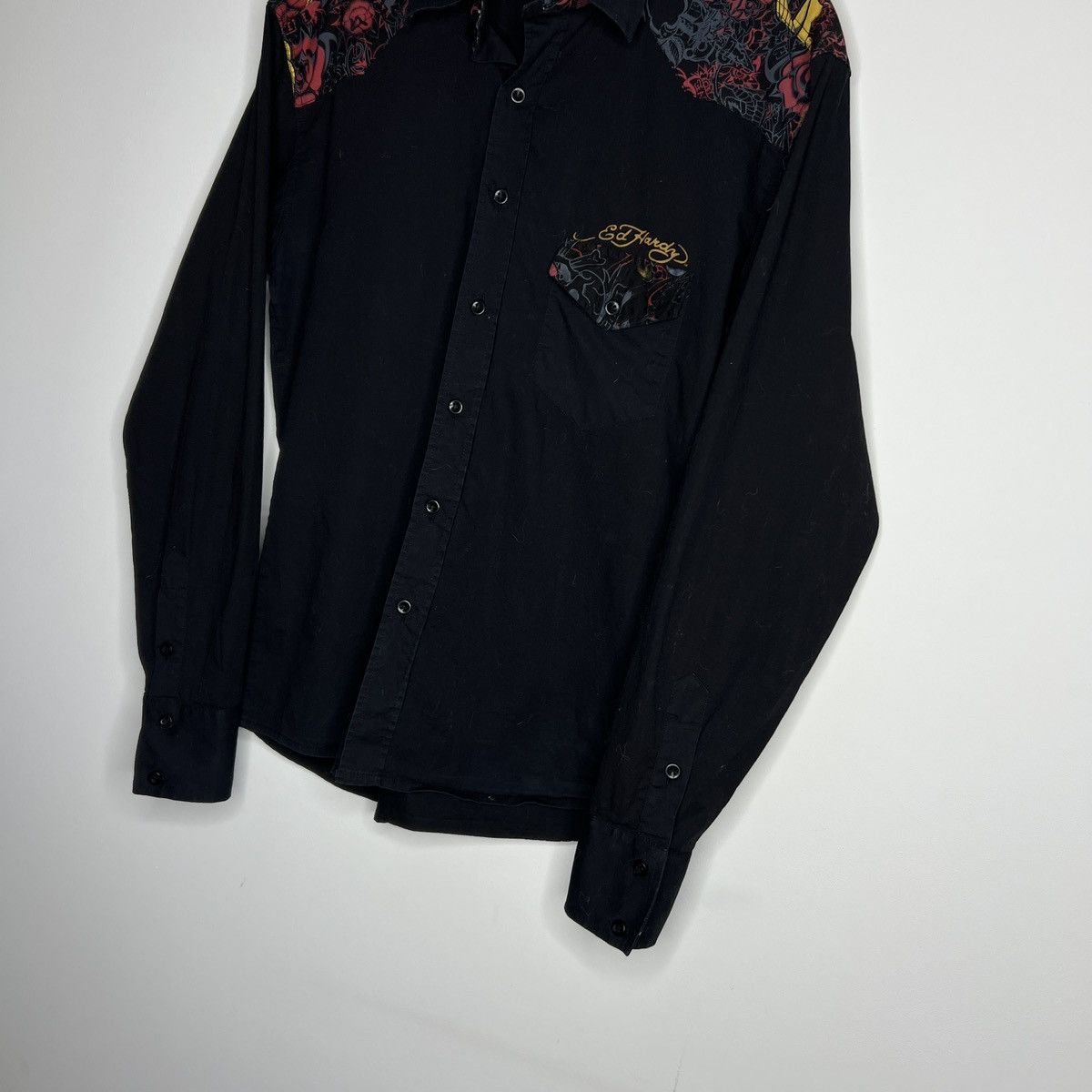 Affliction Crazy Vintage Ed Hardy Shirt Big Spellout Logo Love Kills Size US M / EU 48-50 / 2 - 3 Thumbnail