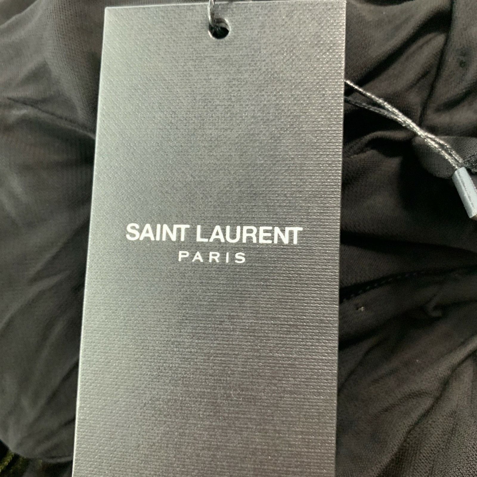 Saint Laurent Paris SAINT LAURENT Black Cupro Ruched Long Sleeve Cocktail Dress Size XS / US 0-2 / IT 36-38 - 9 Thumbnail