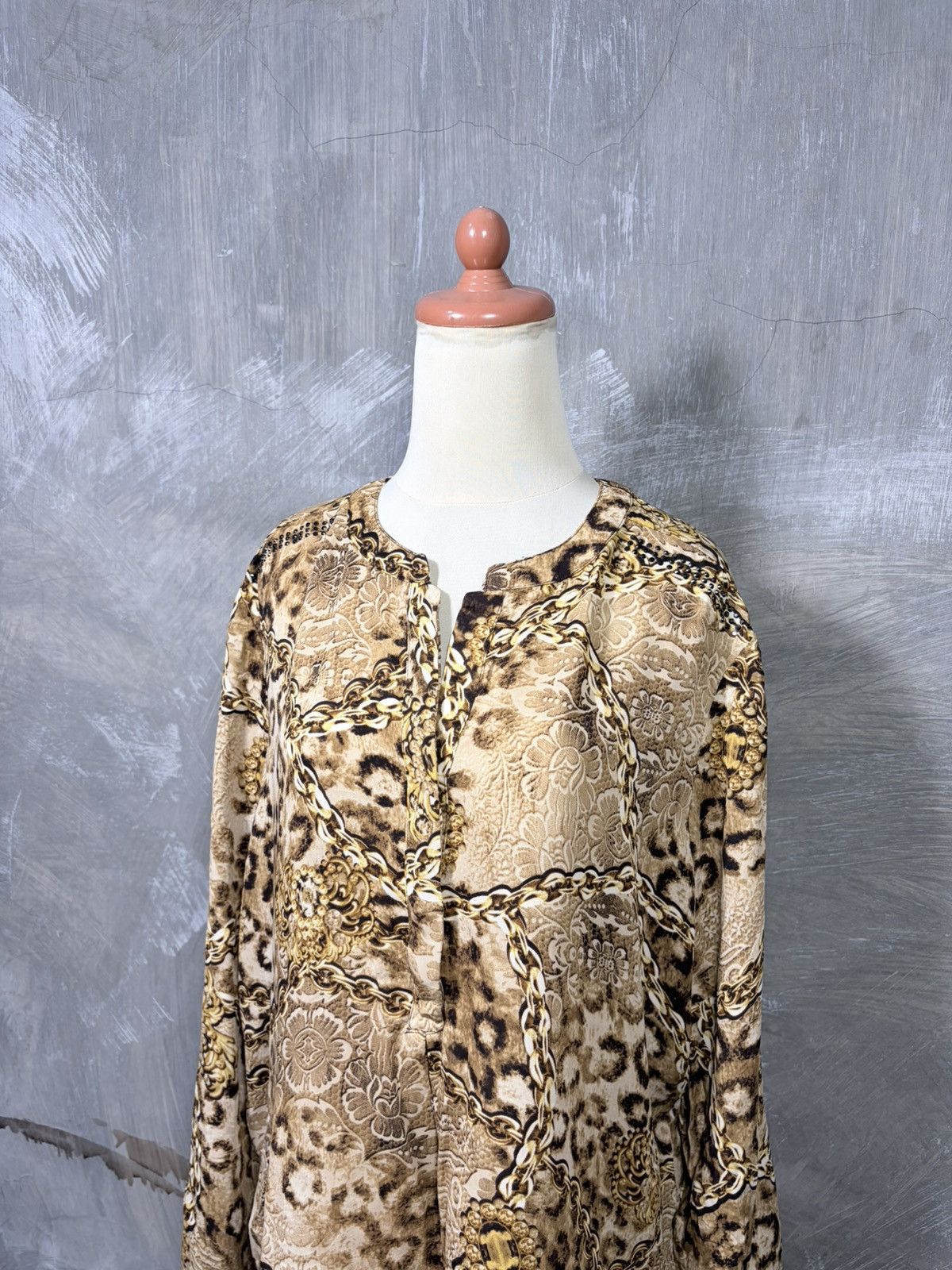 Jennifer Lopez Jennifer Lopez Women Half Button Up Shirt Size XL / US 12-14 / IT 48-50 - 2 Thumbnail