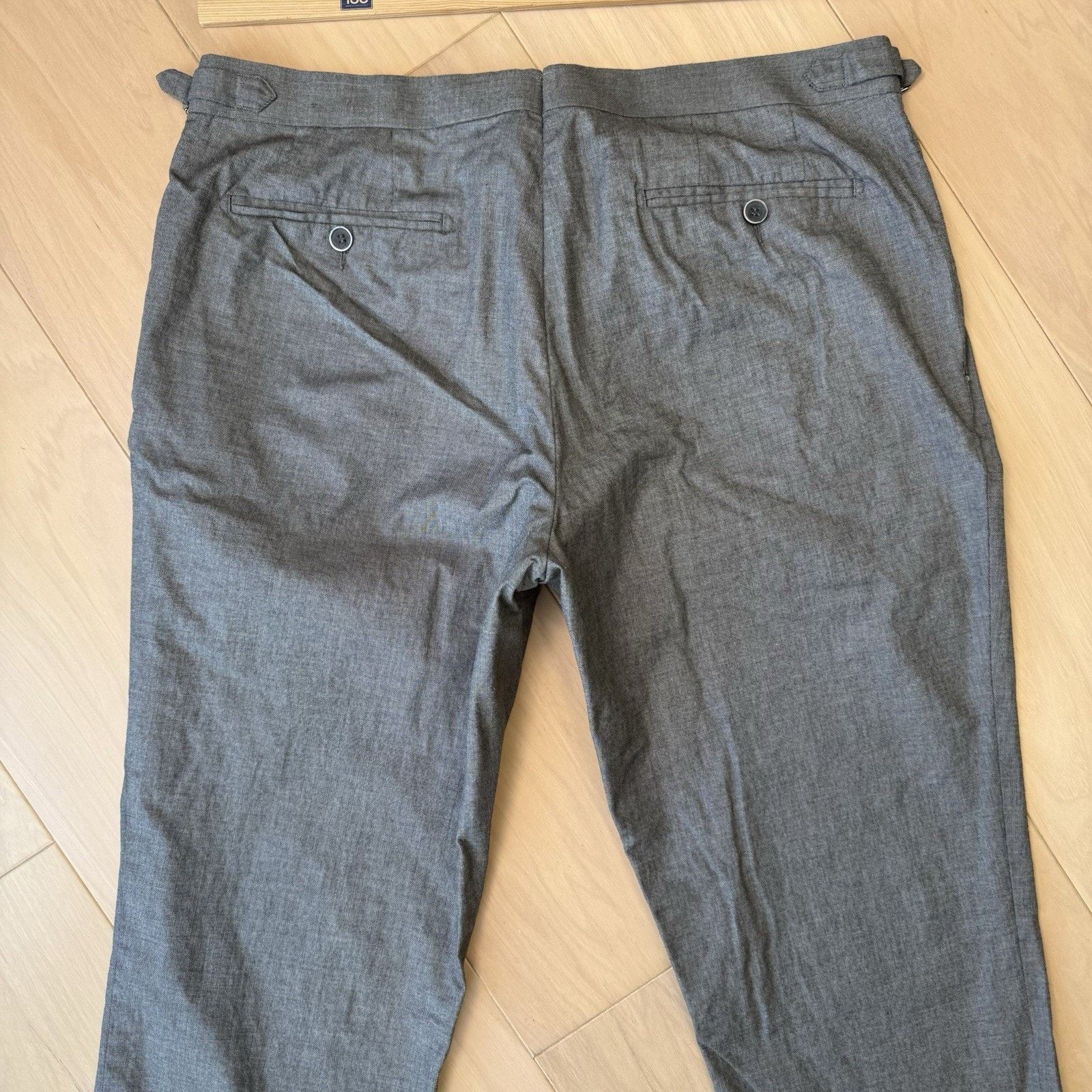 Suitsupply Suit Supply Dress Pants 35 Gray Pleated Made in Italy Size US 35 - 9 Thumbnail