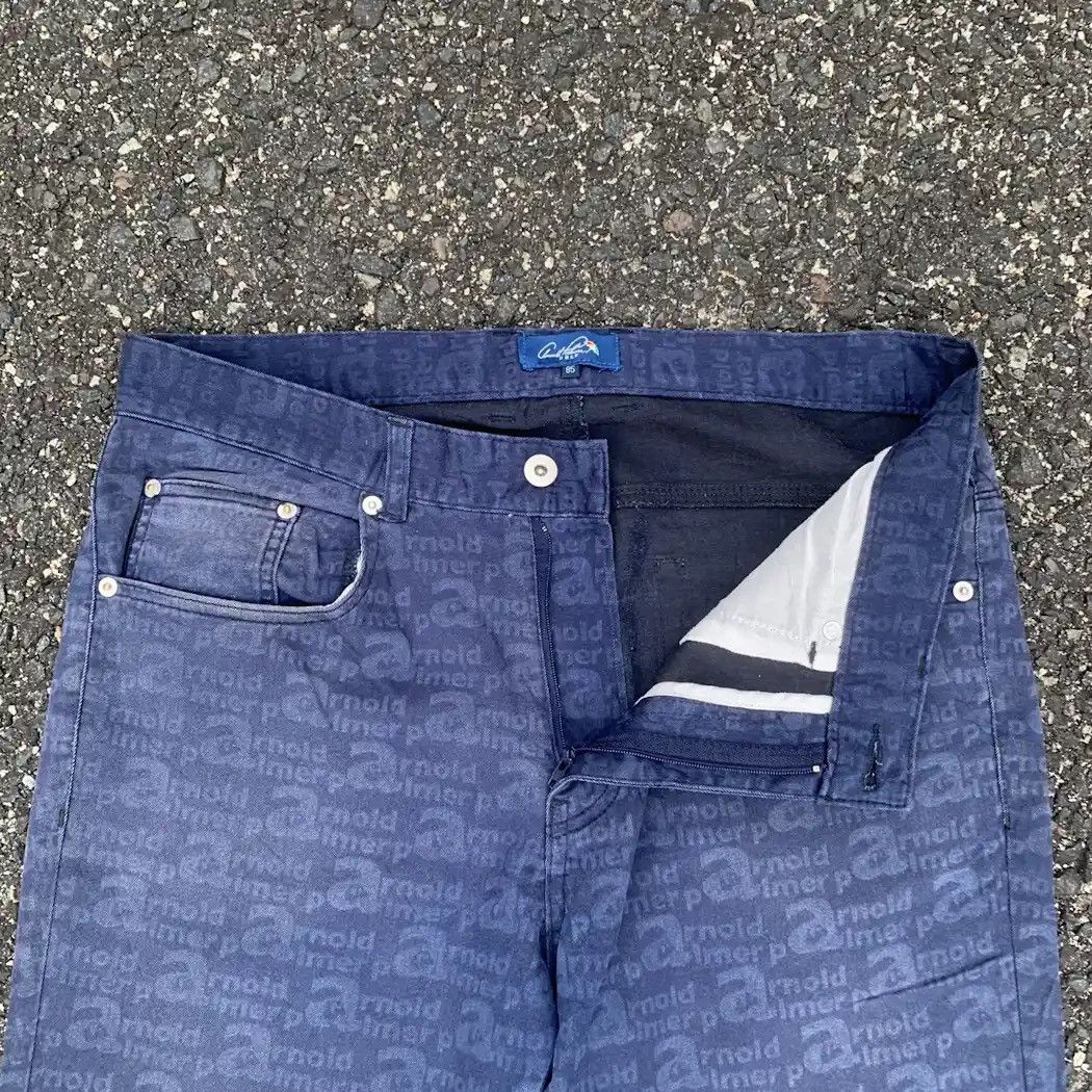 Japanese Brand 💥1990’s VINTAGE ARNOLD PALMER 32x32 TROUSERS MONOGRAM PANTS Size US 32 / EU 48 - 7 Thumbnail