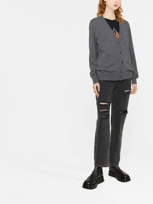 Maison Margiela o1y0625 Cardigan in Dark Gray Size M / US 6-8 / IT 42-44 - 2 Thumbnail
