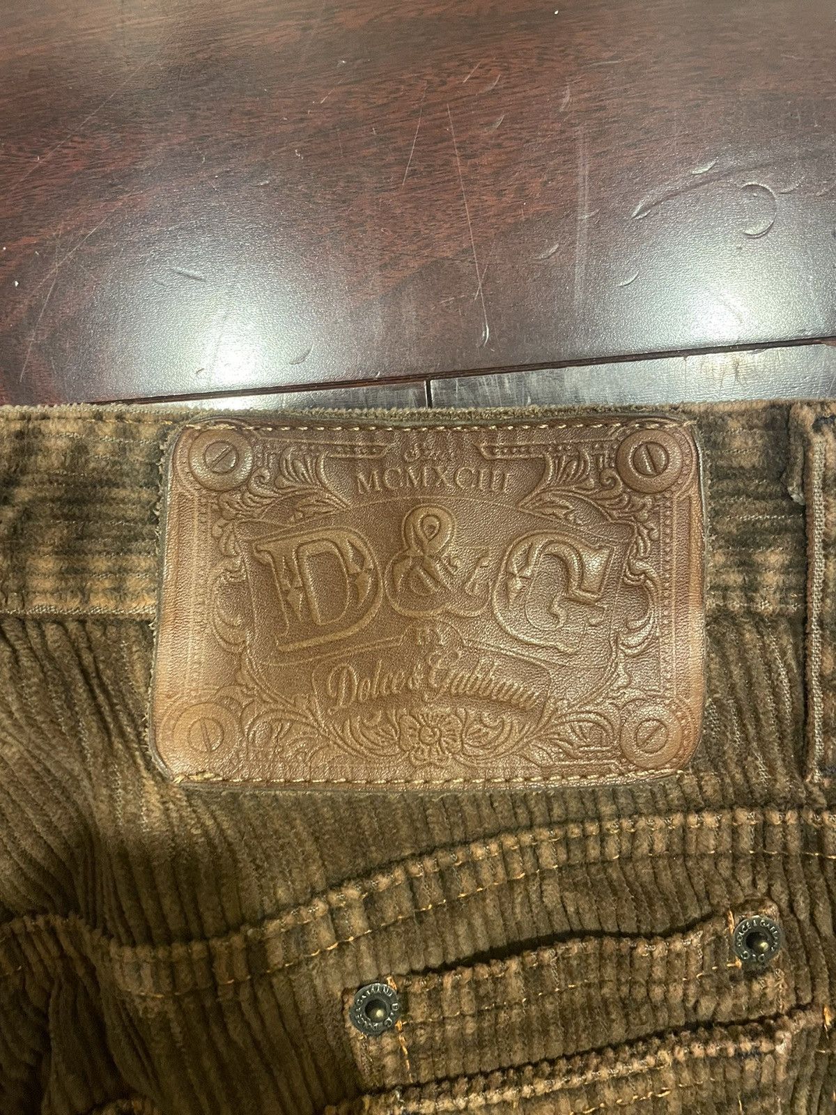 Dolce & Gabbana × Vintage Dolce & Gabbana Brown Corduroy Pants Size US 30 / EU 46 - 3 Thumbnail