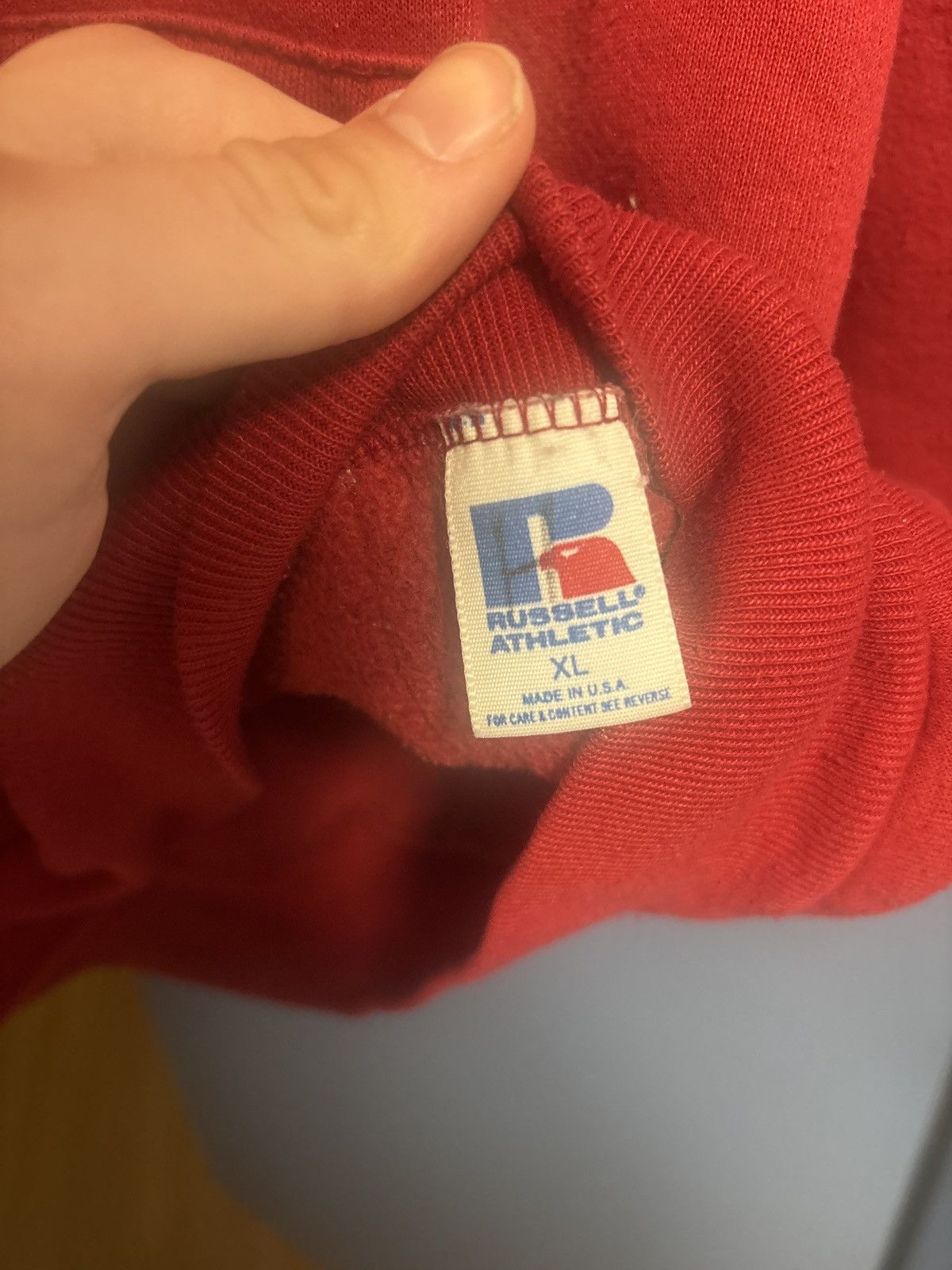 Russell Athletic Vintage 80s St. Bernards School Russell Athletic Red Hoodie Size US XL / EU 56 / 4 - 2 Thumbnail