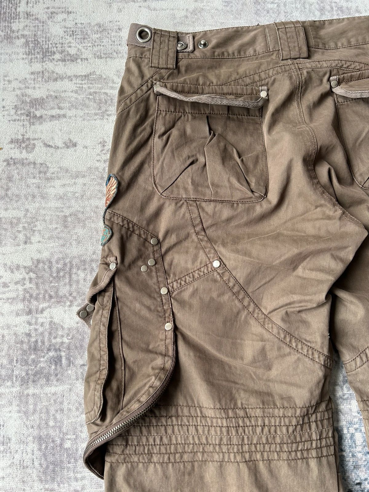 If Six Was Nine Bondage Multipocket Cargo Pants Size US 35 - 13 Thumbnail