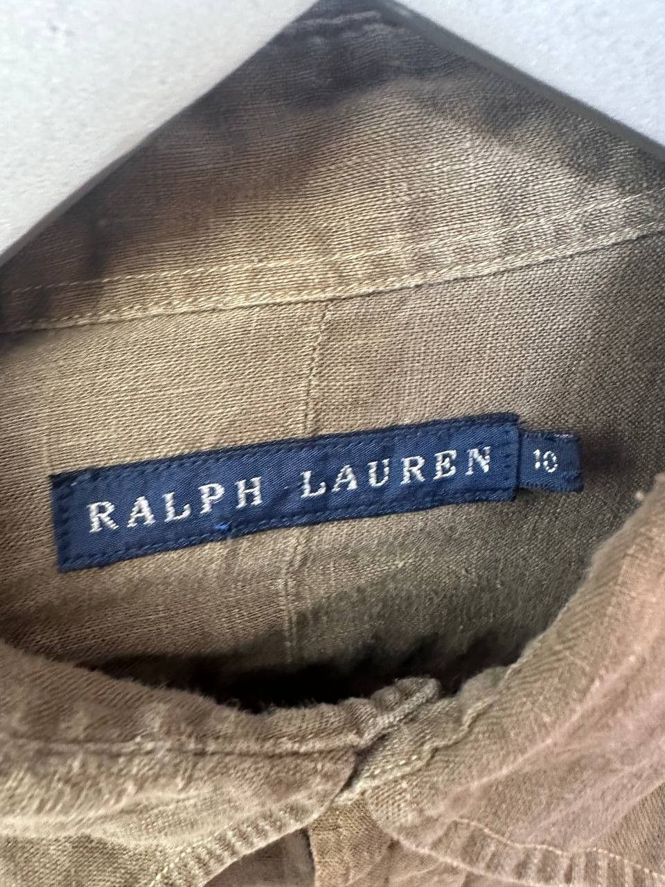 Ralph Lauren Ralph Lauren 100% Linen Vintage Military Sunfaded Shirt LS Size M / US 6-8 / IT 42-44 - 11 Thumbnail