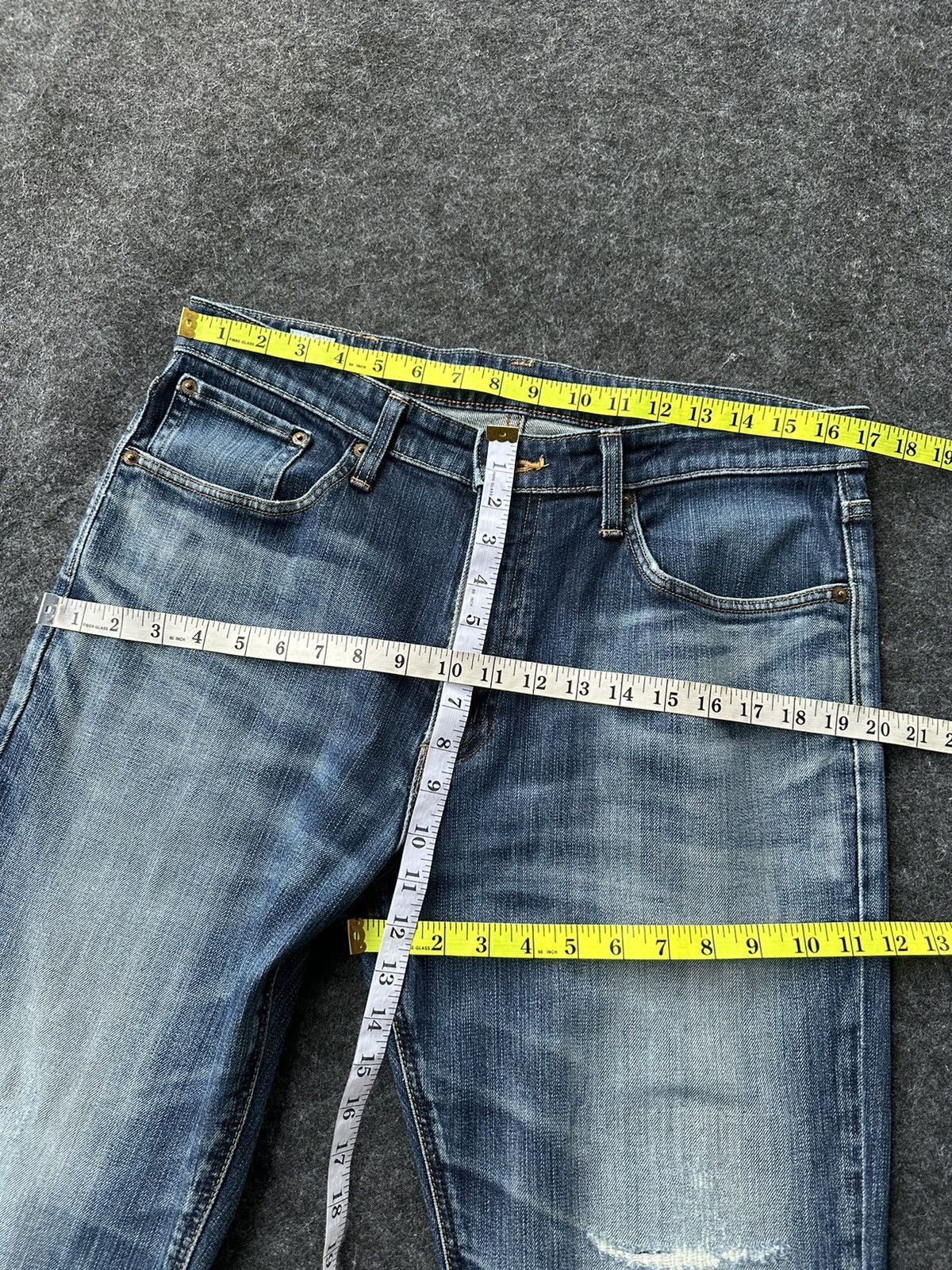 Beauty Beast × Edwin × Japanese Brand Vintage Edwin 503 Japan Distressed Denim D403 Size US 34 / EU 50 - 18 Thumbnail