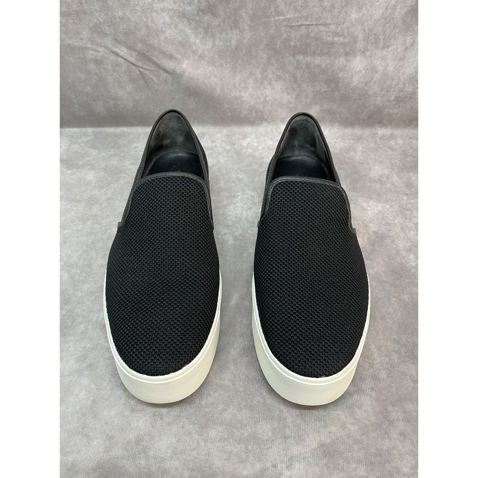 Vince Vince Perforated Slip-On Sneakers Loafers Black Womens SZ 11 Size US 9.5 / IT 39.5 - 2 Thumbnail