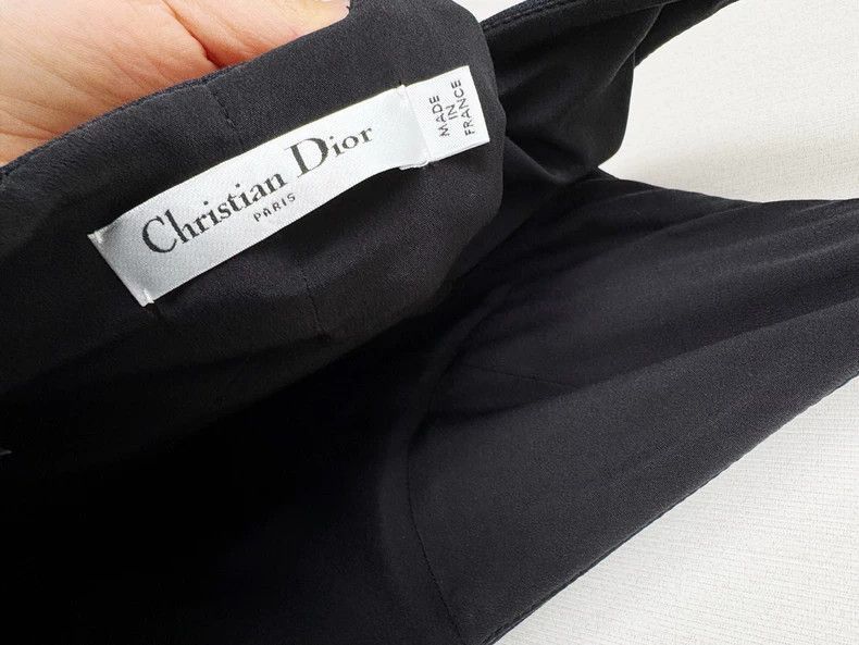Dior Dior Wool Silk Dress with Spaghetti Straps-2505 Size S / US 4 / IT 40 - 4 Thumbnail