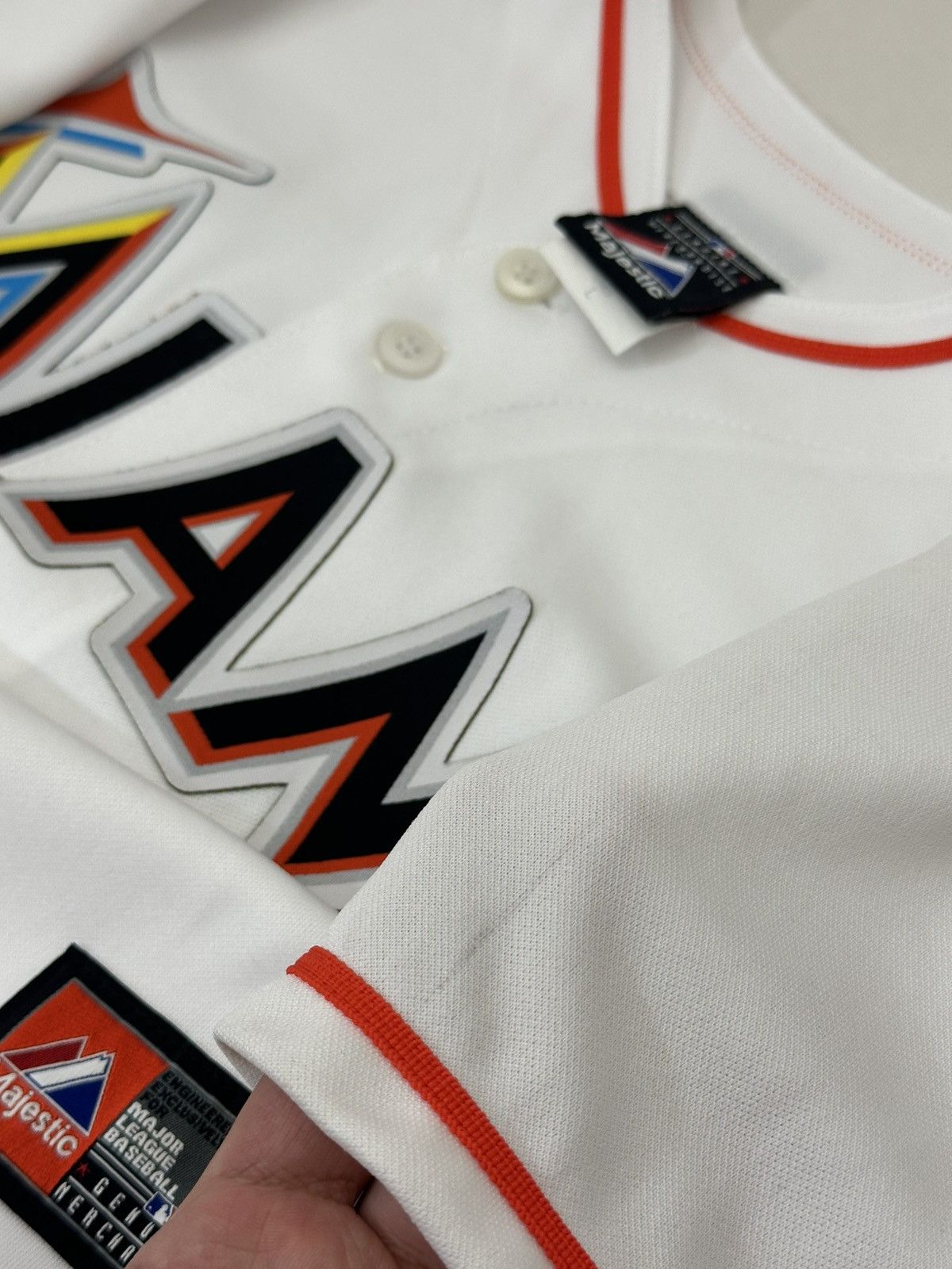 MLB Vintage Miami Marlins Majestic Baseball Jersey Womens L USA Size L / US 10 / IT 46 - 7 Thumbnail