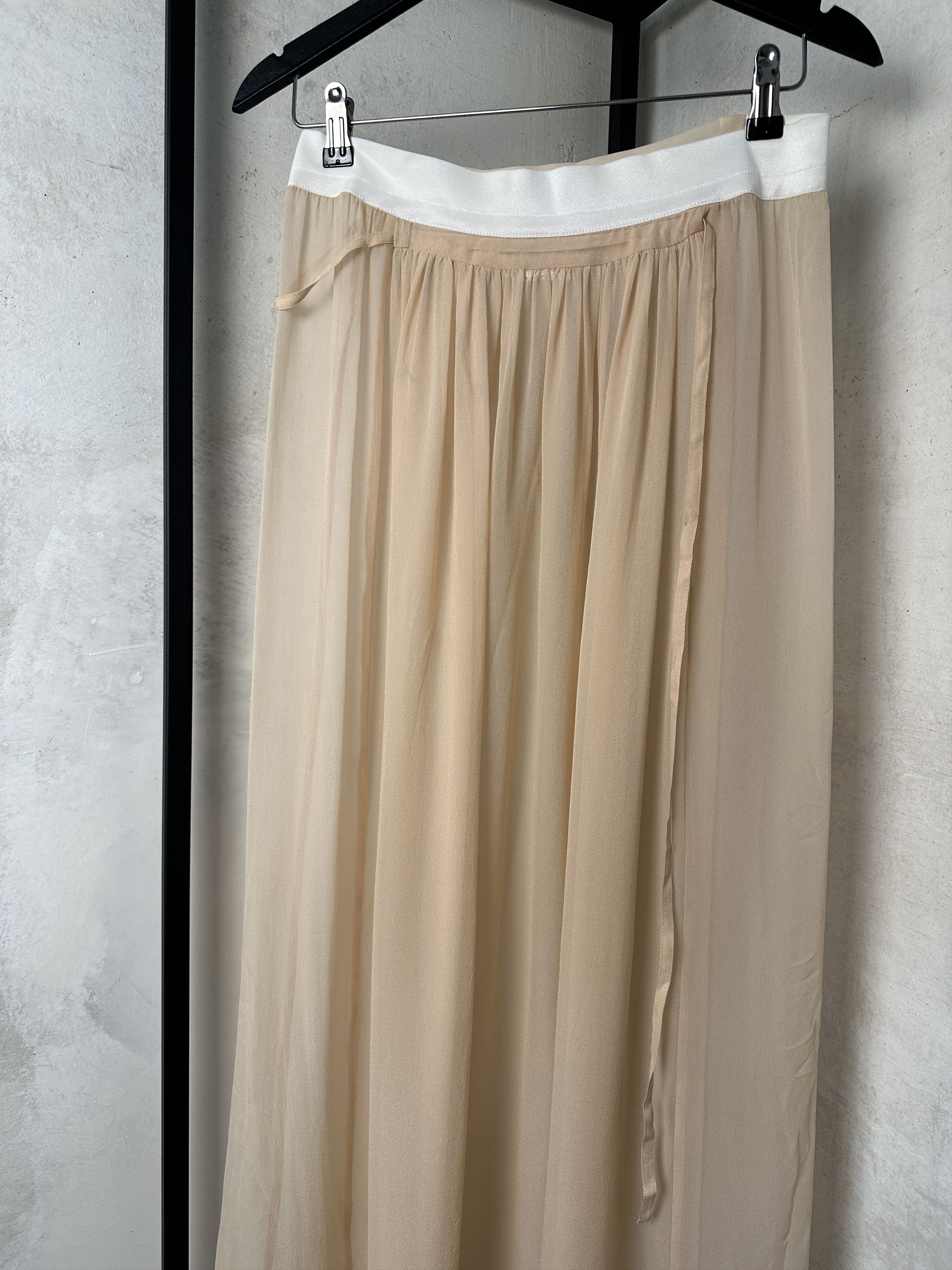 Ann Demeulemeester Ann Demeulemeester SS12 Runway Transparent Silk Skirt Size 26" / US 2 / IT 38 - 4 Thumbnail