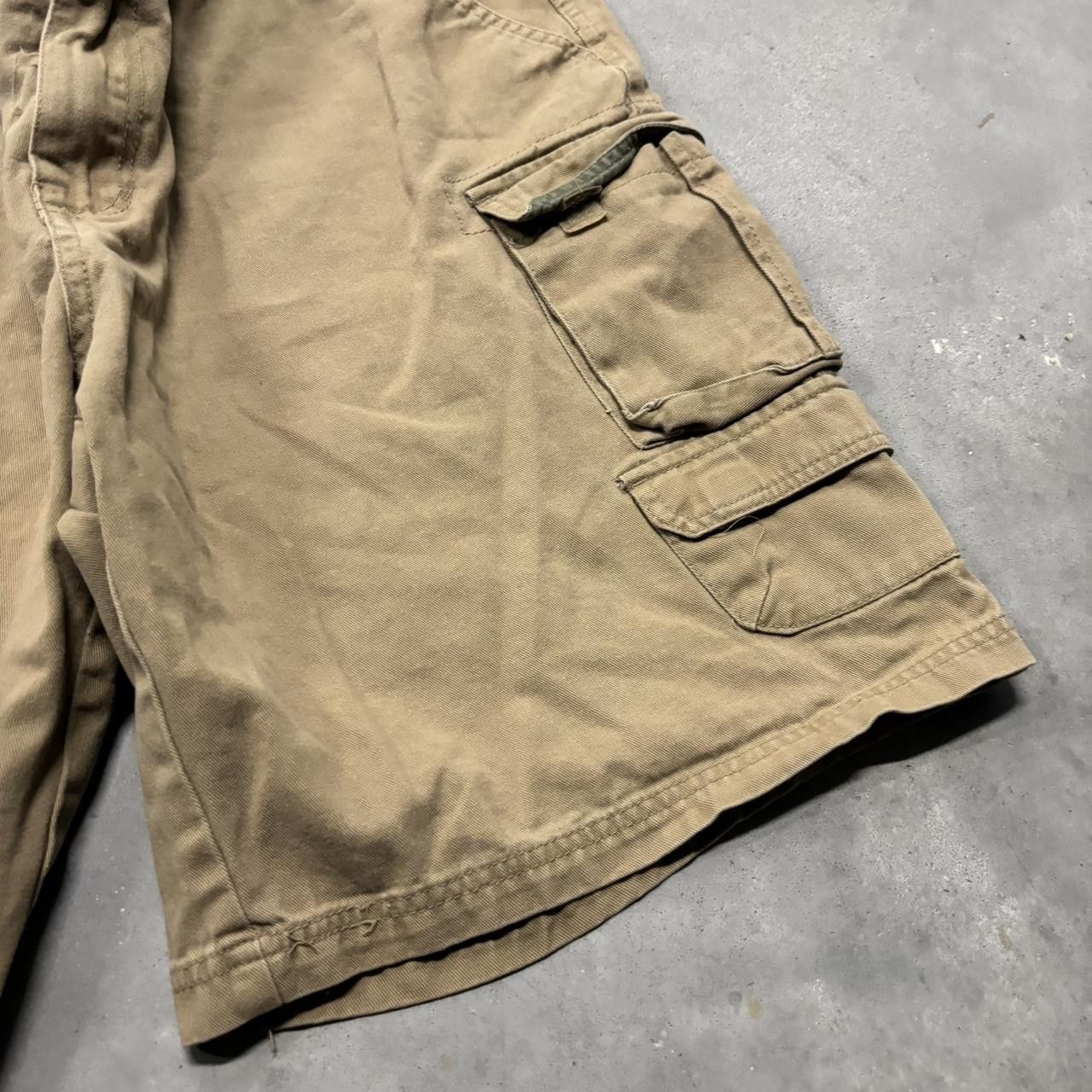 Japanese Brand × Vintage Vintage Y2K/2000s Grunge Khaki Brown Streetwear Summer Essential Cargo Shorts! Size US 36 / EU 52 - 4 Thumbnail