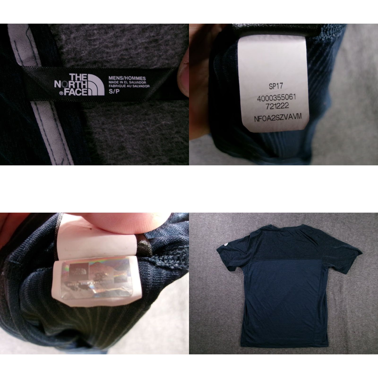 The North Face The North Face Shirt Mens S FlashDry Pocket Short Sleeve Navy Striped Tee Size US S / EU 44-46 / 1 - 8 Thumbnail