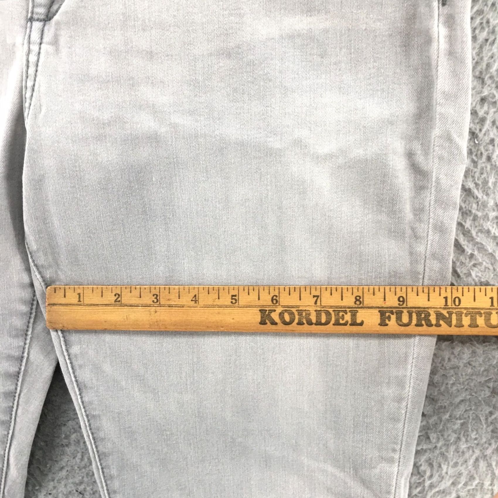 Banana Republic Banana Republic Skinny Jeans Womens 32/14 Gray Denim Mid Rise Zip Jeans Womens 32 Gray Denim Skinny Mid Rise Zip Size 24" / US 00 / IT 34 - 6 Thumbnail