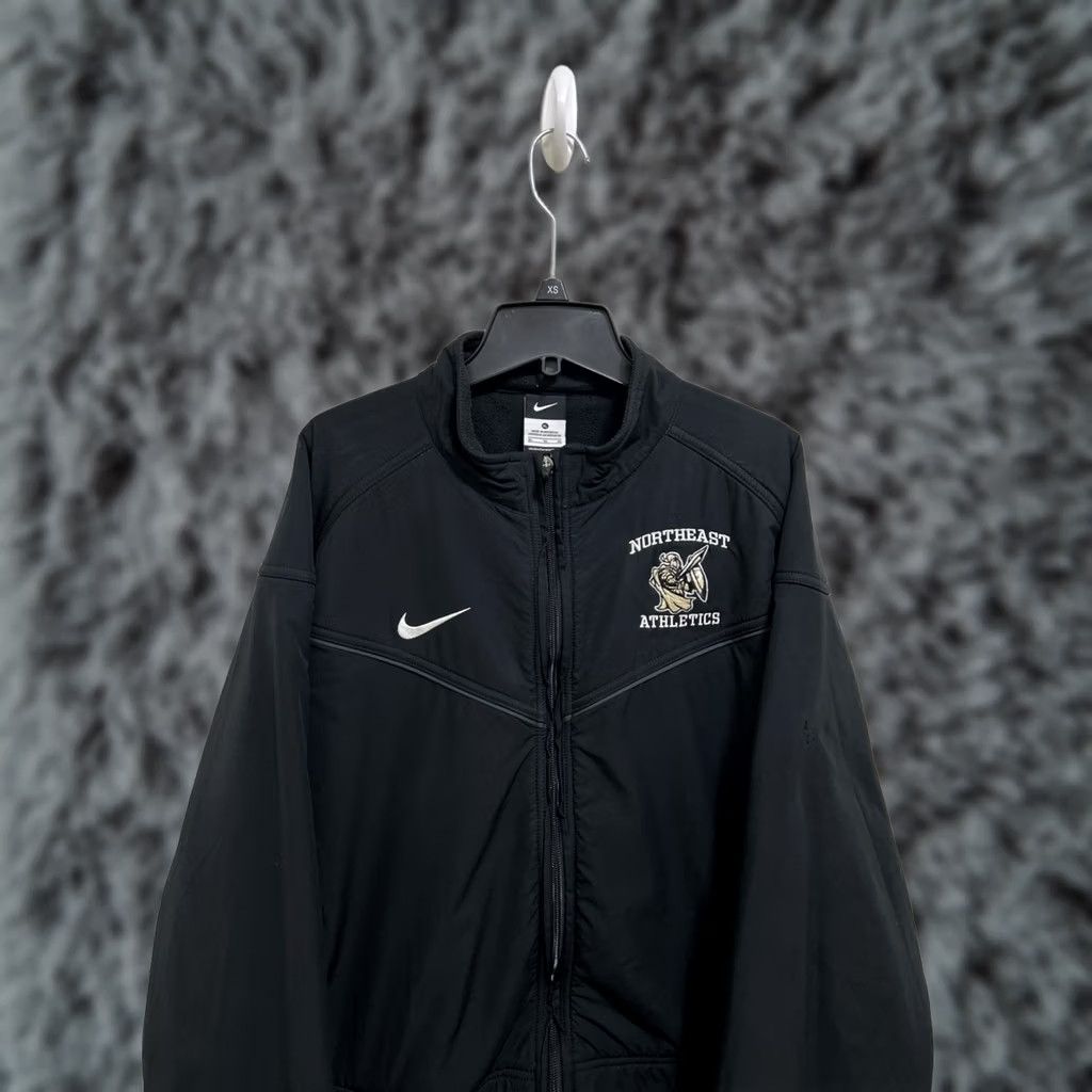 Nike Nike Mens Jacket Dugout Tech Full Zip Black Lined Polyester Fleece Regular XL 453352-010 Mens Size US M / EU 48-50 / 2 - 1 Thumbnail