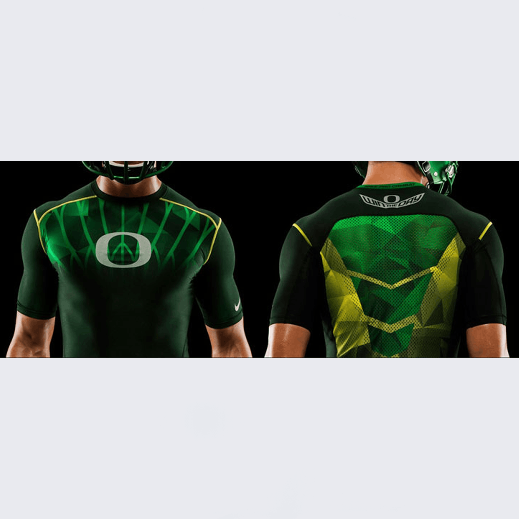 Nike Oregon Ducks Nike Pro Combat Player Issued Football Shirt Size US S / EU 44-46 / 1 - 3 Thumbnail