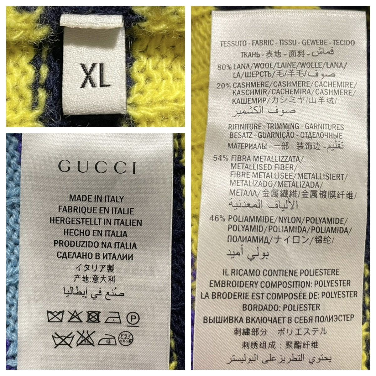Gucci Authentic Gucci floral striped long-sleeved knit sweater XL Size XL / US 12-14 / IT 48-50 - 3 Thumbnail