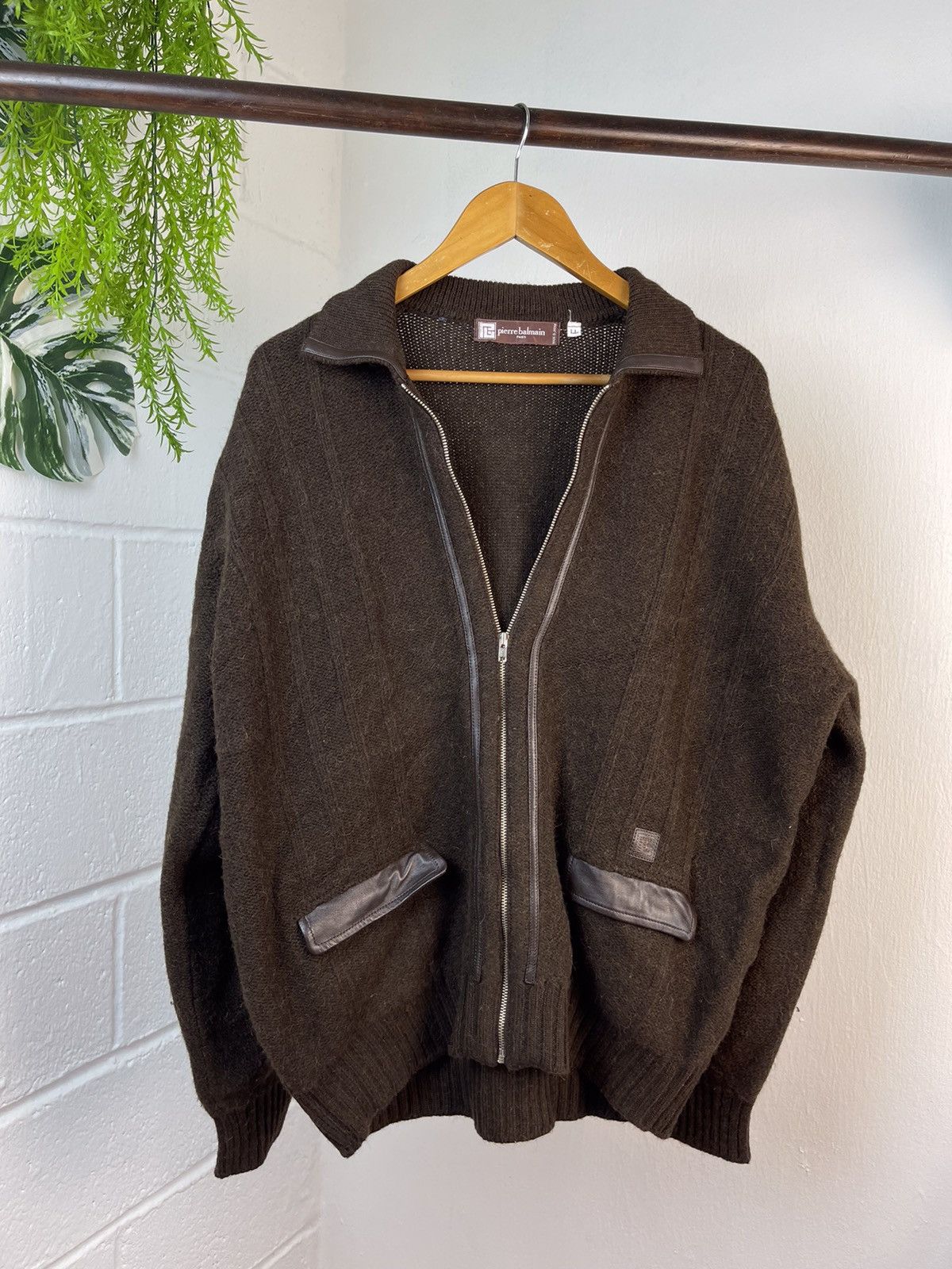 Balmain × Pierre Balmain 90s Pierre Balmain Zip Wool Jacket