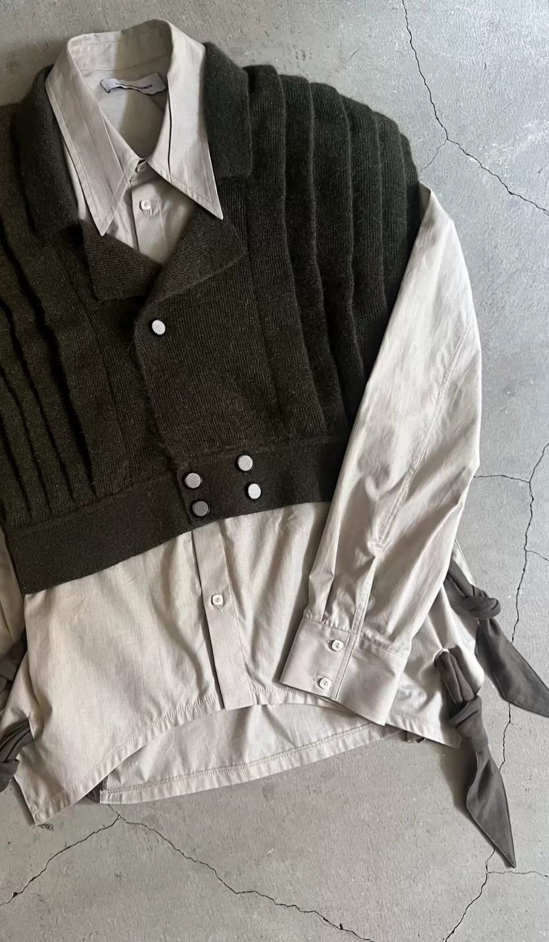 Kiko Kostadinov Kiko Kostadinov Rino Twisted Knotted Shirt Size US M / EU 48-50 / 2 - 1 Thumbnail