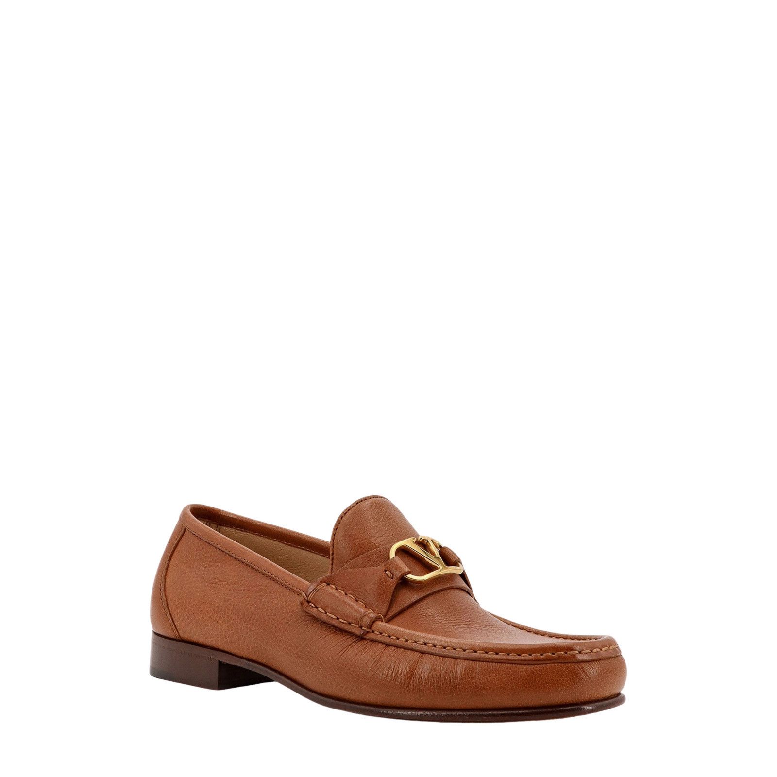 VALENTINO GARAVANI $980 Tobacco Leather Loafers New (Men\'s s
