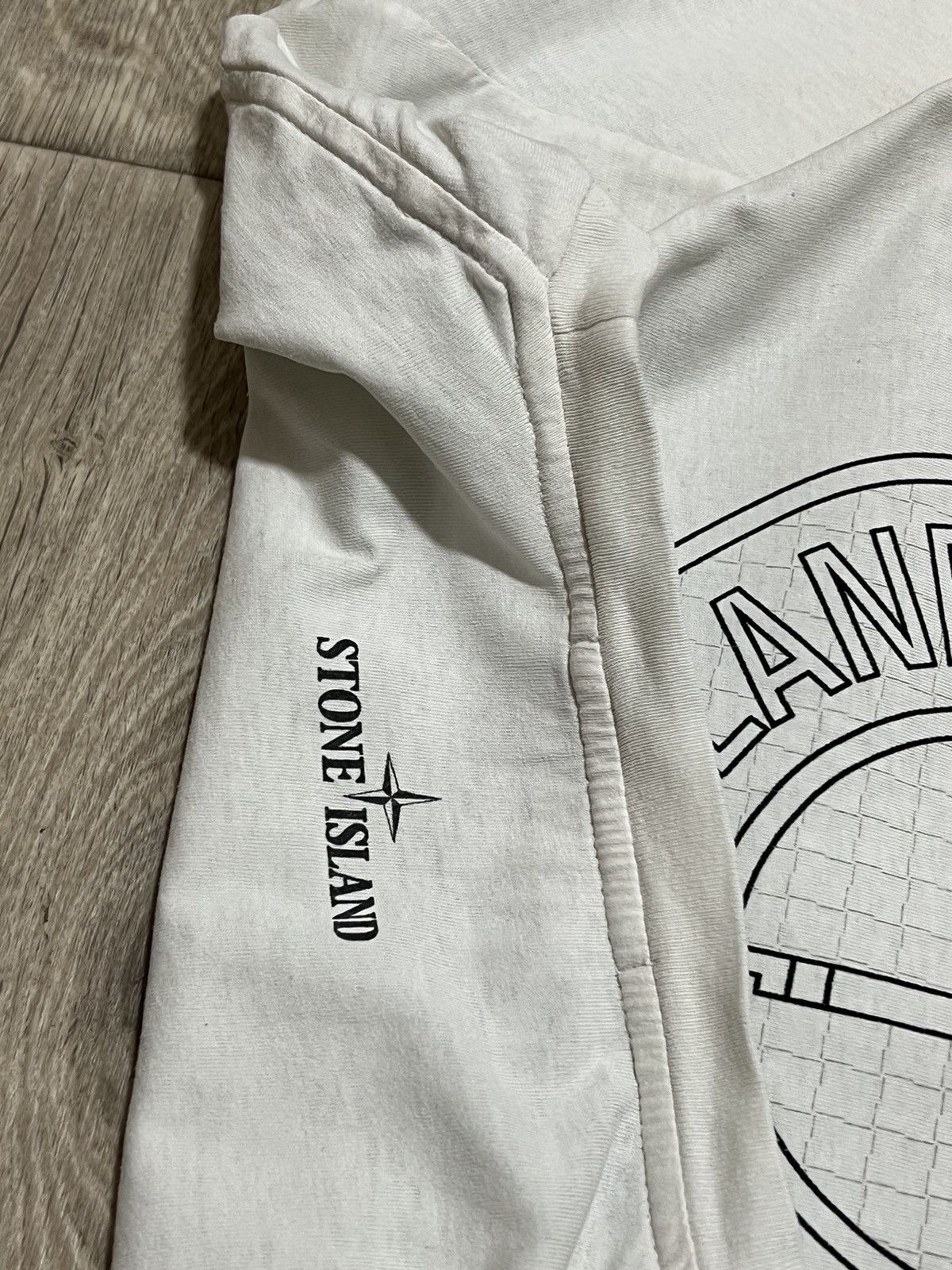 Stone Island × Vintage Vintage Stone Island Big Logo T-shirt Size US L / EU 52-54 / 3 - 4 Thumbnail