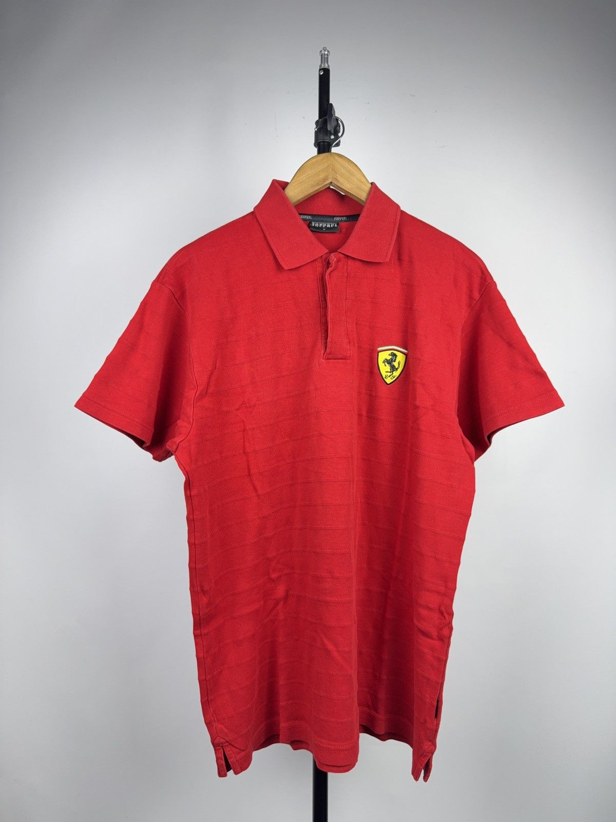 Ferrari 00s Ferrari Red Polo Shirt Vintage Scuderia Logo Embroidered Size US M / EU 48-50 / 2 - 1 Thumbnail