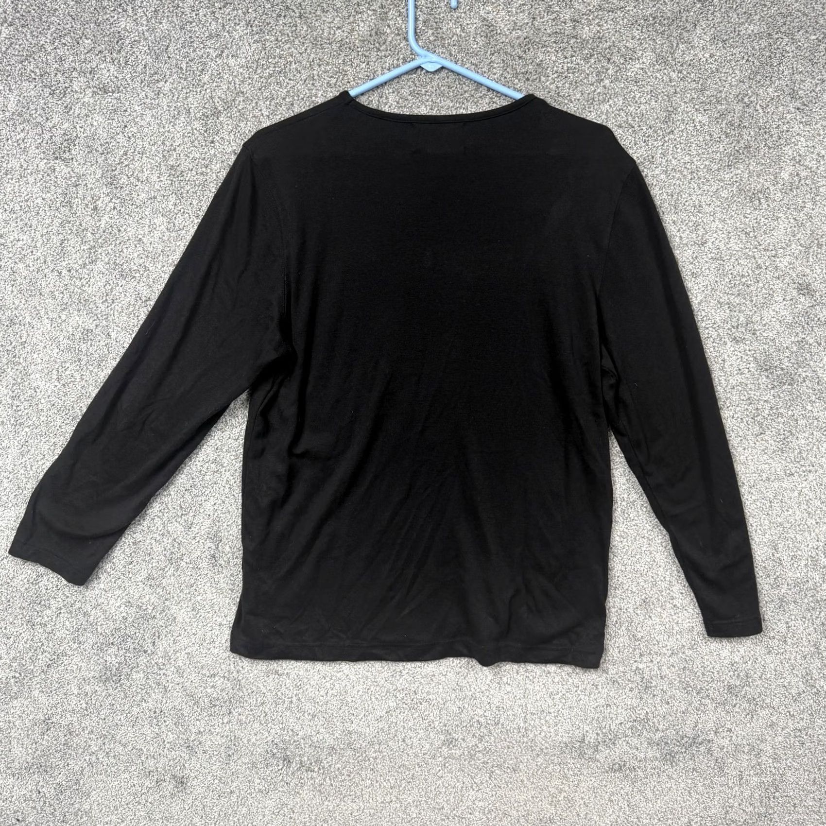 Vintage VINTAGE 90s Halloween Jack-O-Lantern Pumpkin Sequin Shirt L Studio Treat Womens Long Sleeve T-Shirt Black Shirts Mens Womens Boys Girls Size L / US 10 / IT 46 - 7 Thumbnail