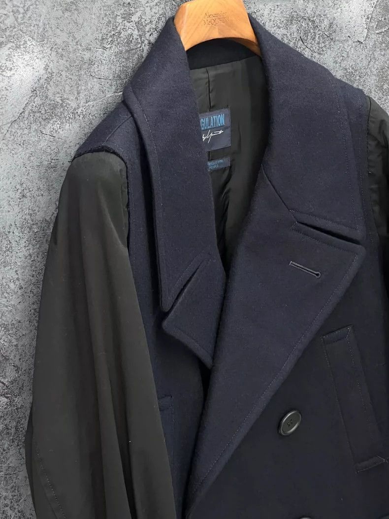 Yohji Yamamoto Yohji Yamamoto/Yohji Yamamoto Simple coat in navy blue-2505 Size US XXL / EU 58 / 5 - 6 Thumbnail