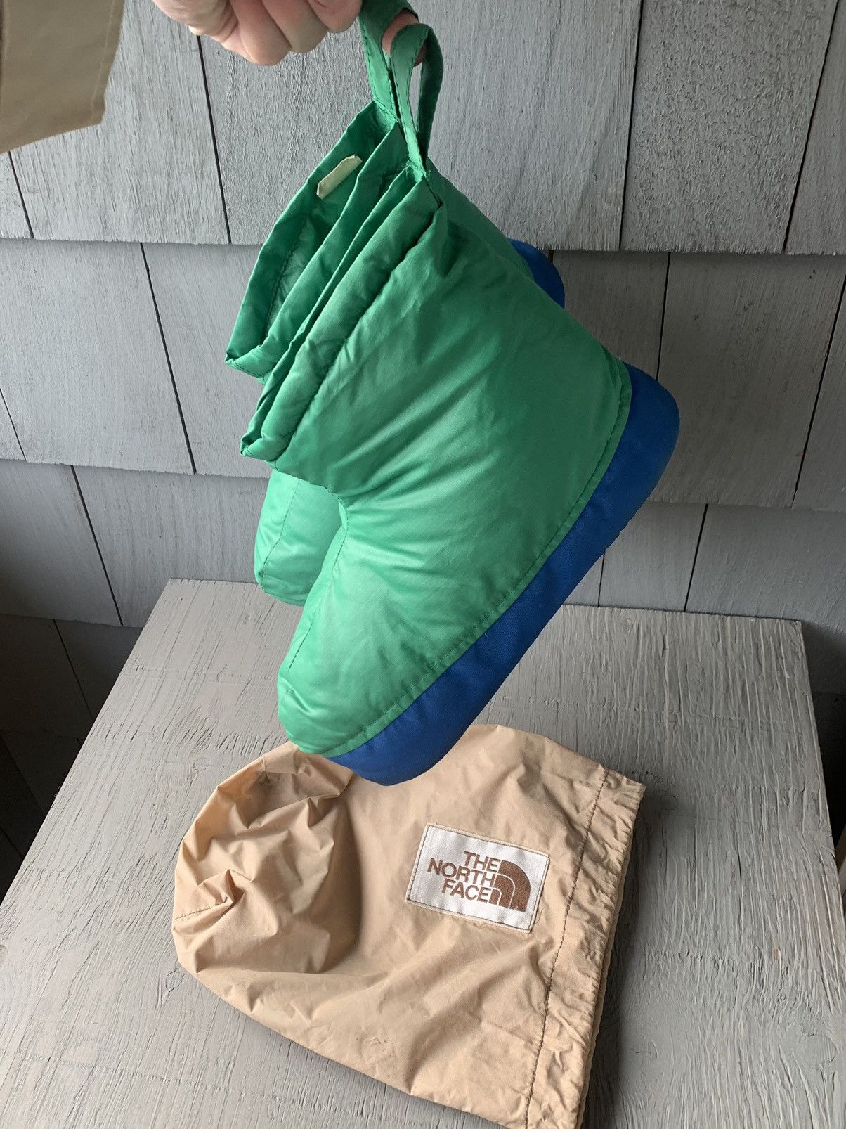 The North Face × Vintage 1970s North Face Goosedown Booties Vintage Down Slipper Puff Size US 9 / EU 42 - 3 Thumbnail