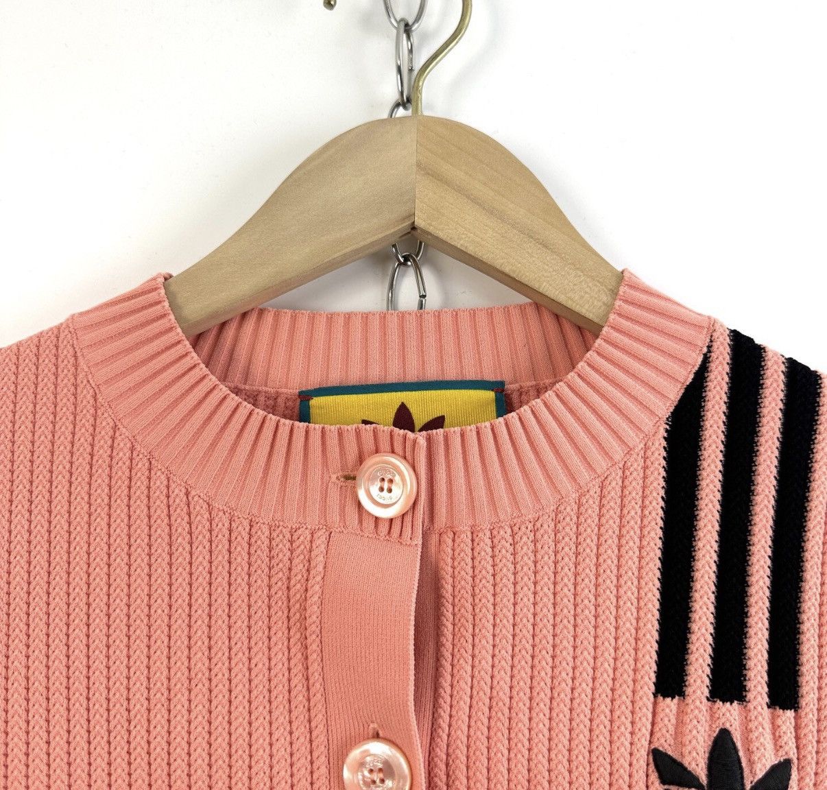 Gucci GUCCI x Adidas Women's Pink Clover Joint Knitwear K12 Size XS / US 0-2 / IT 36-38 - 3 Thumbnail