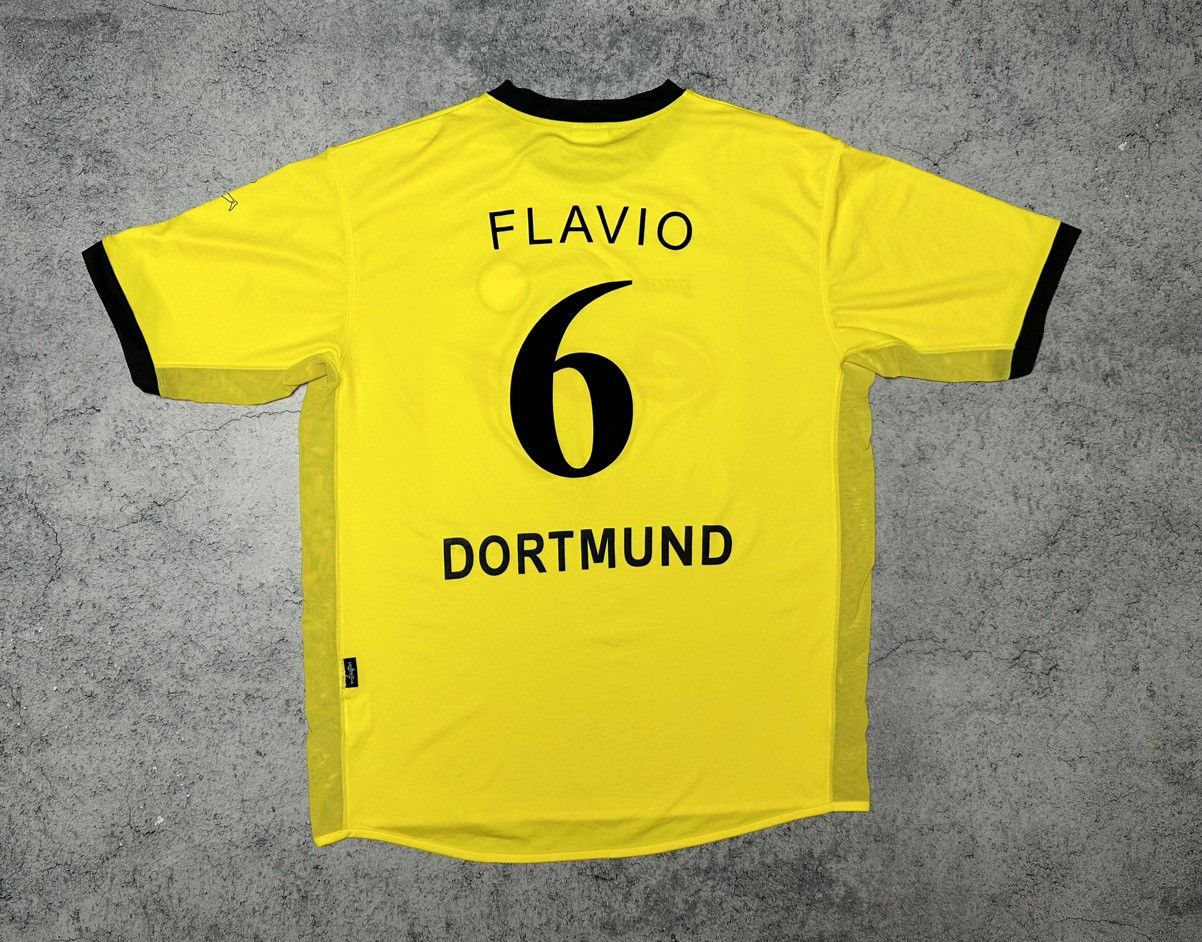 Vintage Vintage Borussia Dortmund BVB Goool #6 Flavio Jersey 2002/03 Size US XL / EU 56 / 4 - 10 Thumbnail