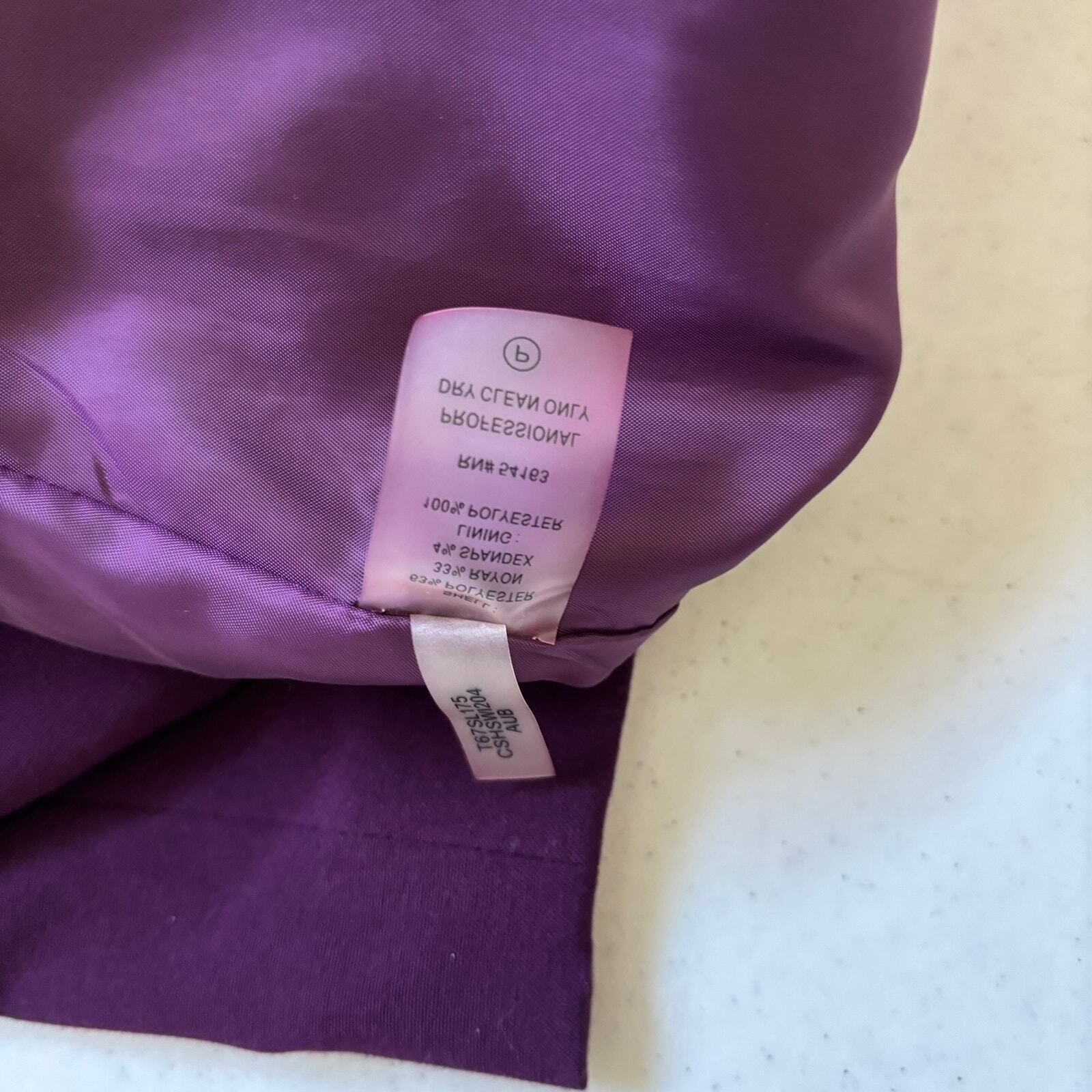 Calvin Klein Calvin Klein Womens Skirt Size 6P Purple Pencil Office Wor Size 28" / US 6 / IT 42 - 10 Thumbnail