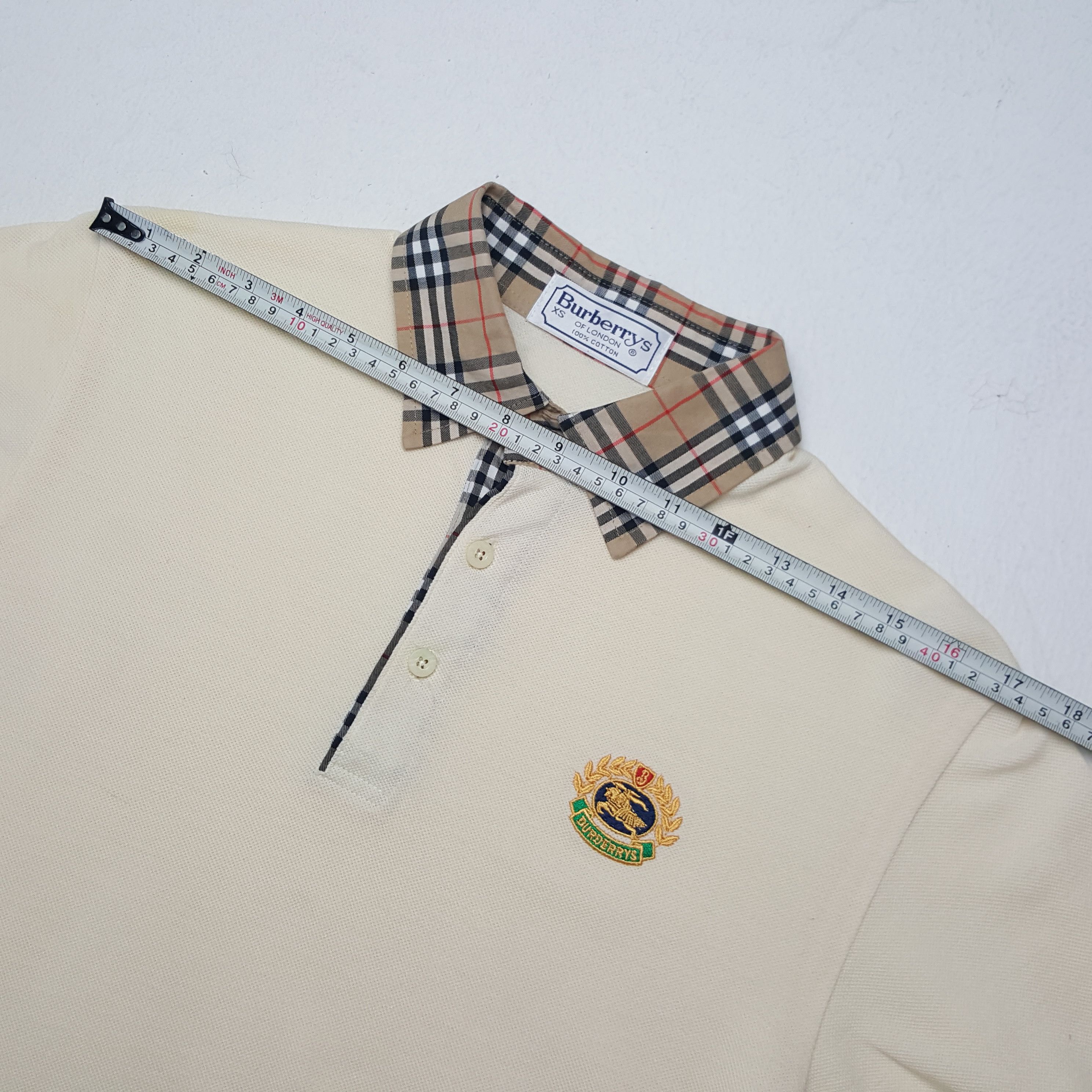 Burberry × Vintage Vintage Burberrys Nova Check Small Logo Polos Size US M / EU 48-50 / 2 - 5 Thumbnail