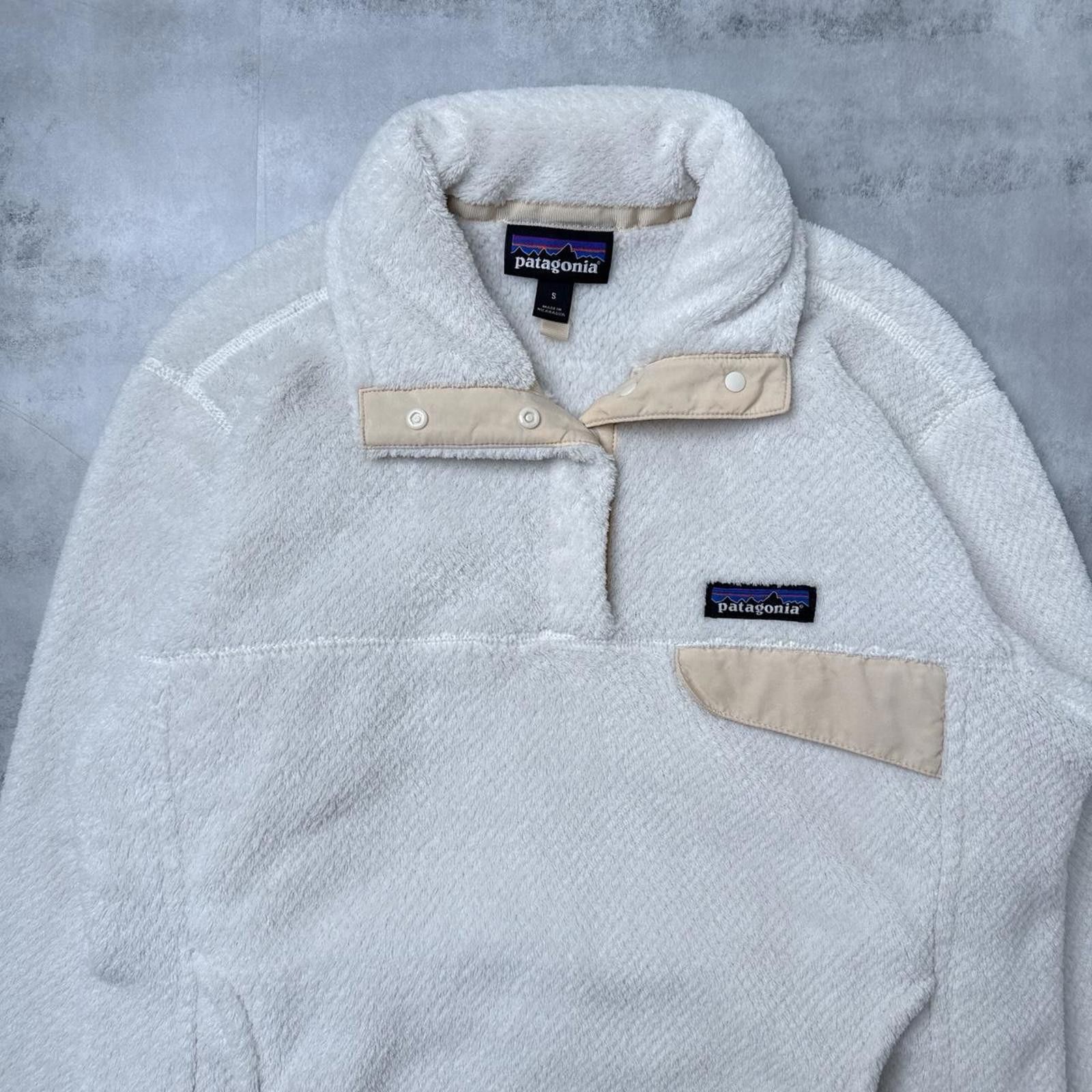 Patagonia Y2K Patagonia 00s Fleece White Jacket Size S / US 4 / IT 40 - 5 Thumbnail