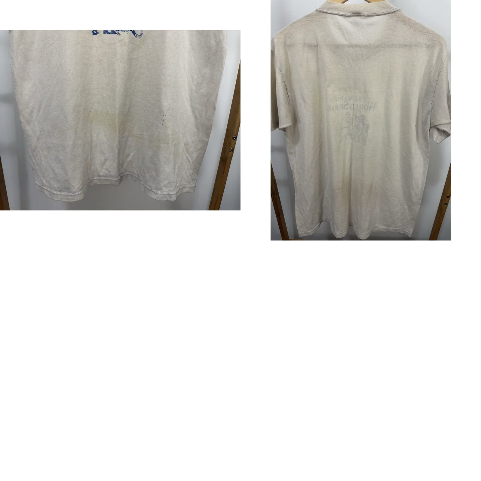 Jerzees VTG 80s Pre-Majors World Series Baseball Paper Thin Worn Burnout T-Shirt L Nike Shirt Mens Crewneck Crewneck? Size US L / EU 52-54 / 3 - 8 Thumbnail